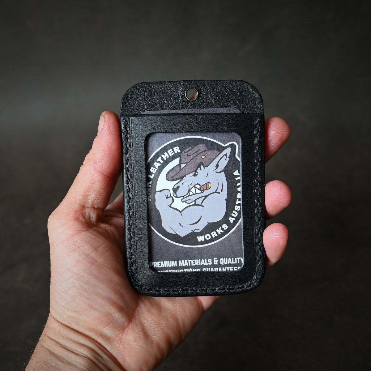 Badge ID Card Leather Wallet