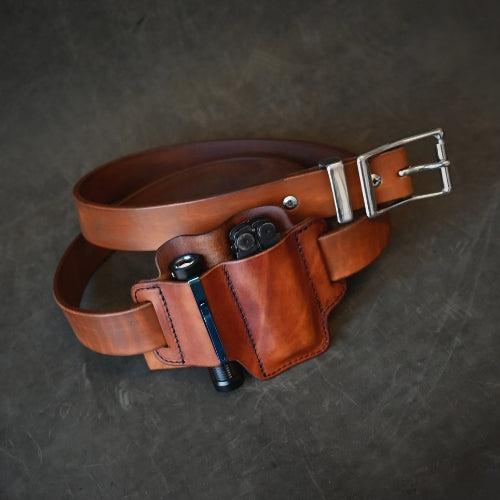 Belt & Holster Bundle Hand Dyed Saddle Tan