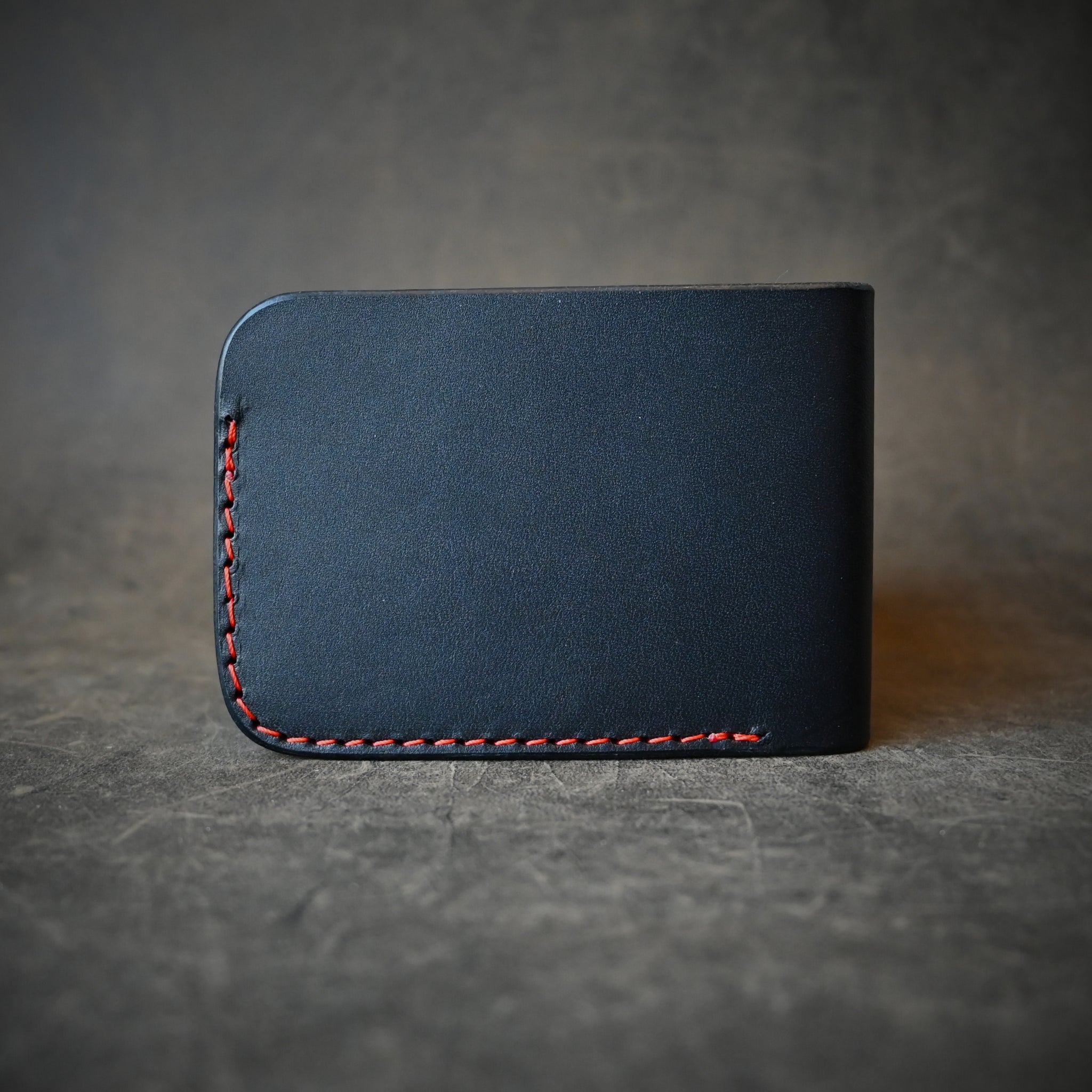 Bifold 2.0 Black With Orange Thread