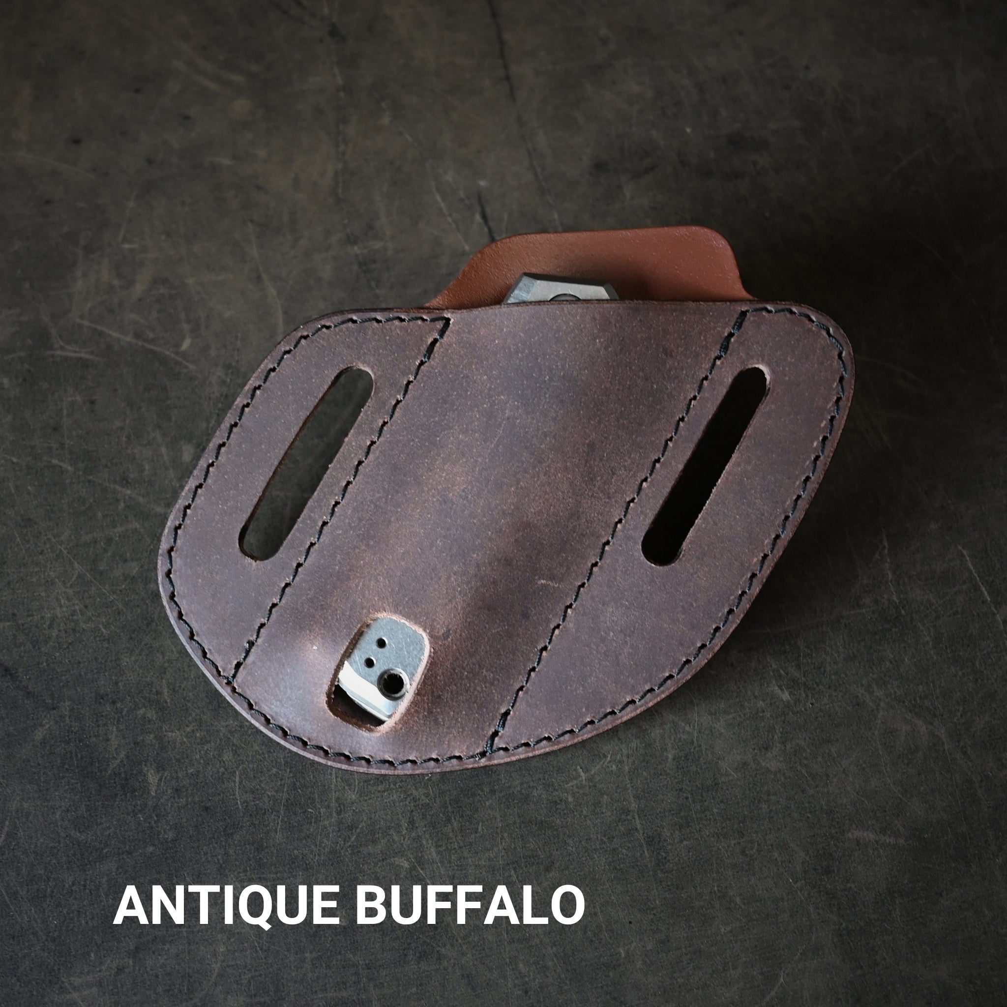 Canted Leather Pancake Holster