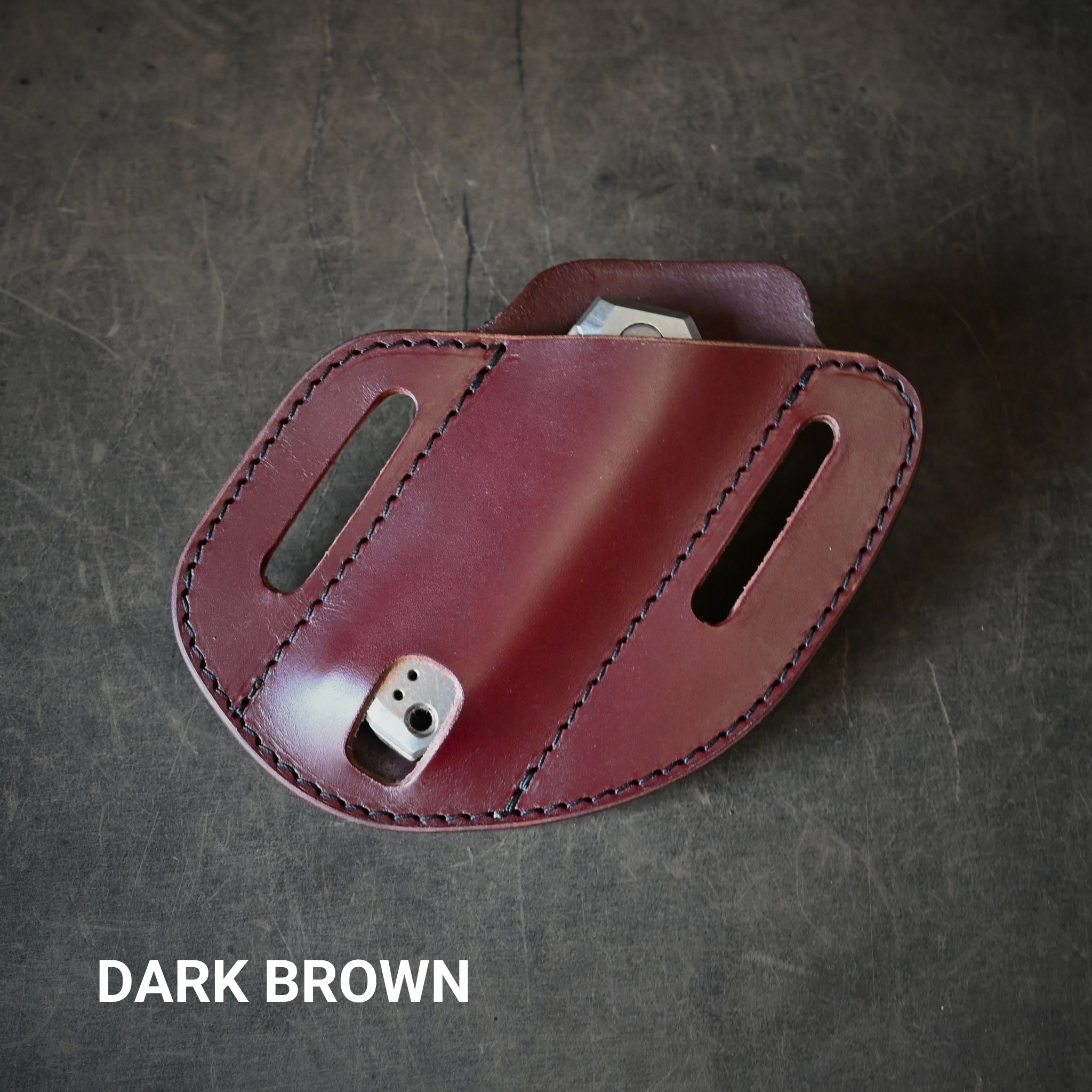 Canted Leather Pancake Holster