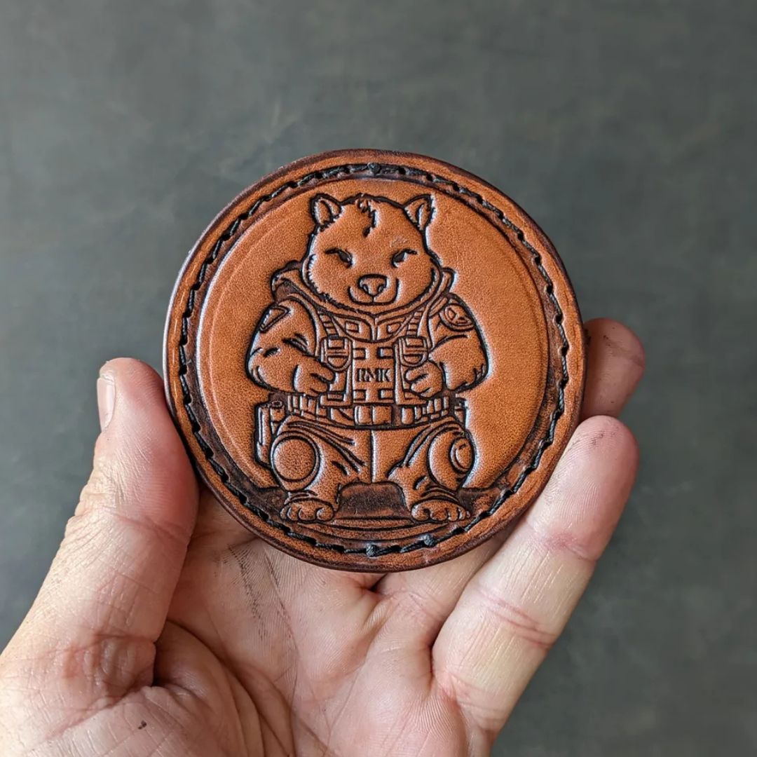 Combat Wombat Leather Patch