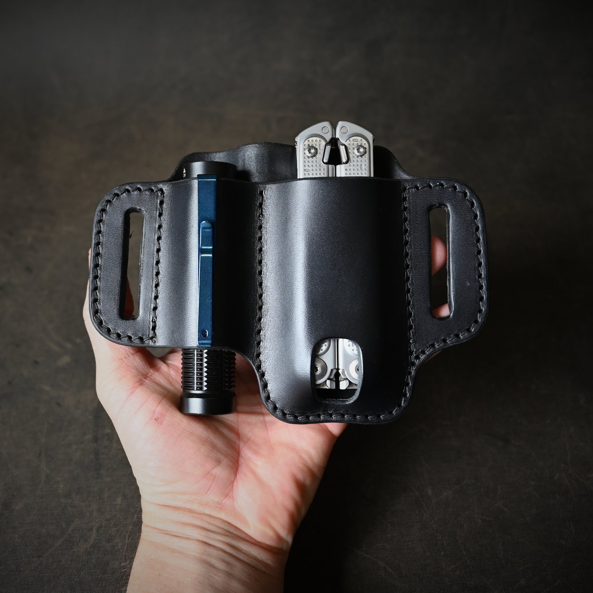 Compact Duo Leather Pancake Holster