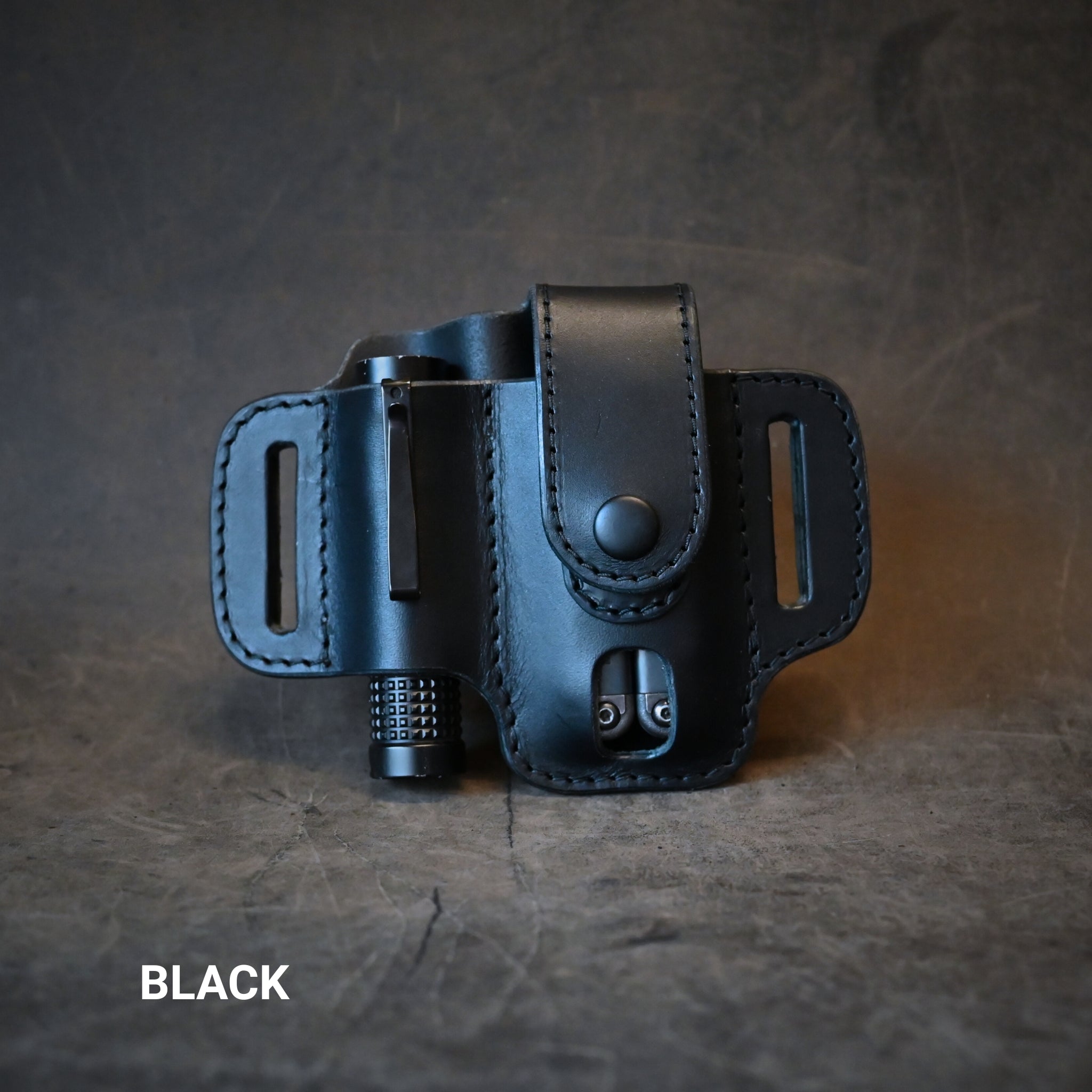 Compact Duo Leather Pancake Holster With Keeper