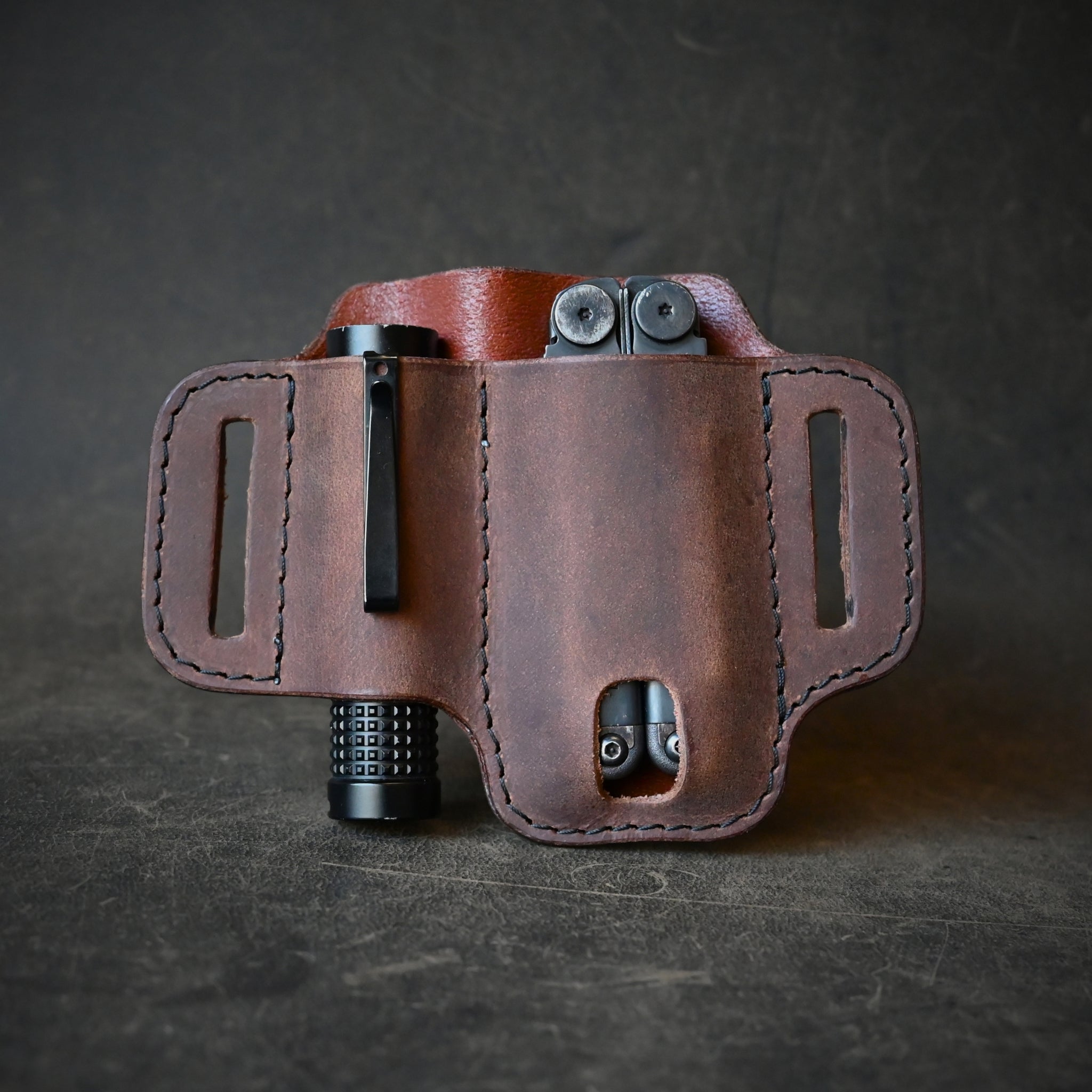 Compact Duo Leather Pancake Holster
