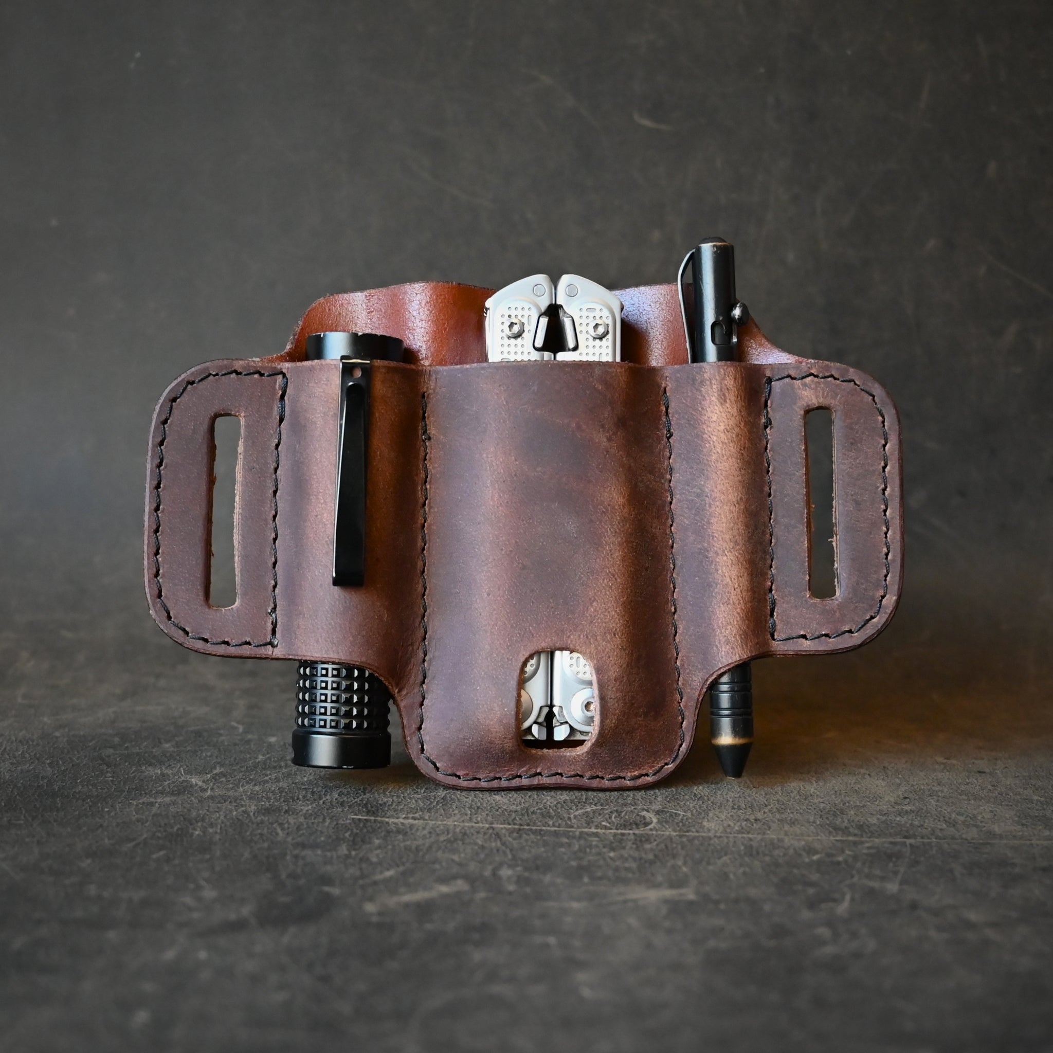 Compact Trio Leather Pancake Holster