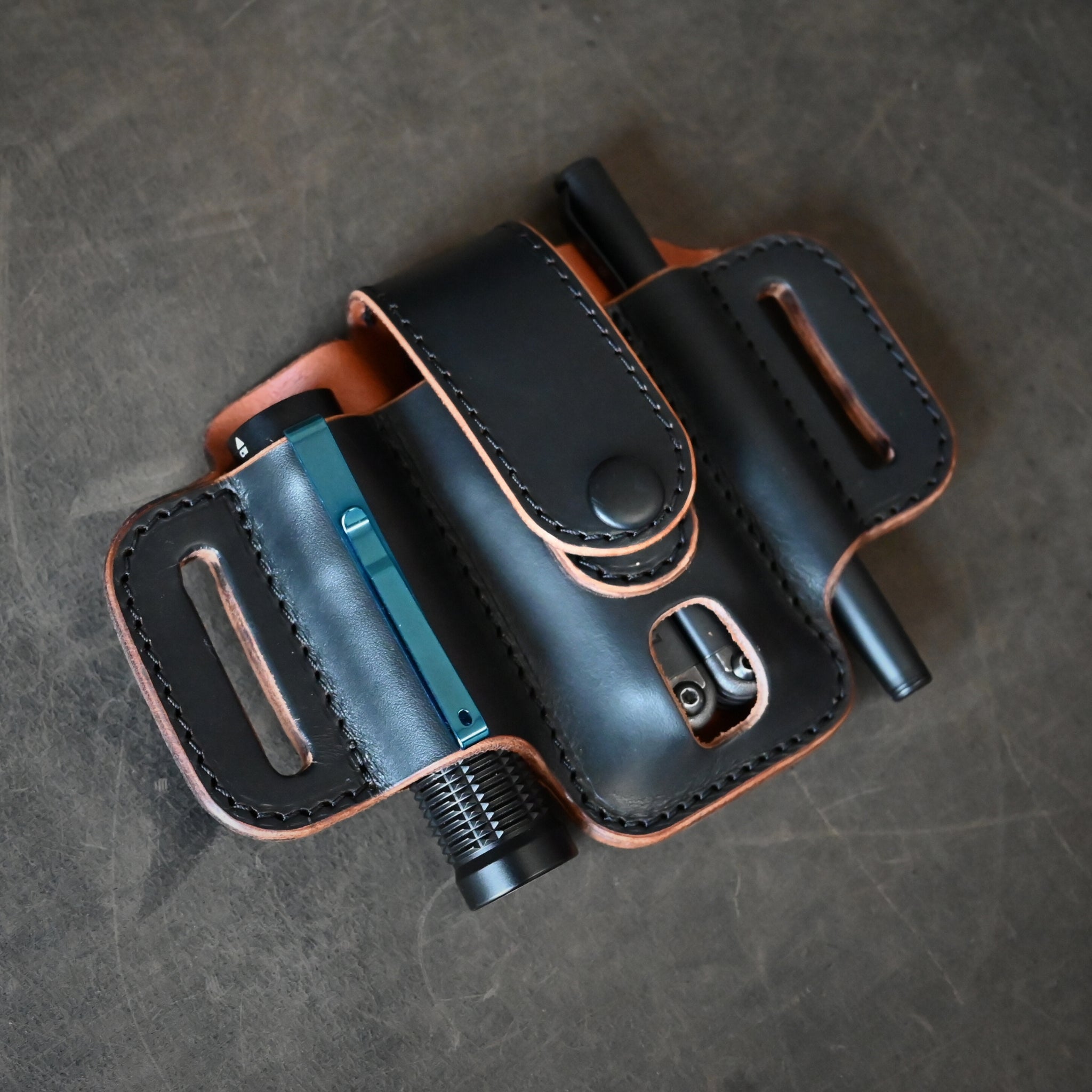 Ghost Leather Compact Trio Pancake Holster With Keeper