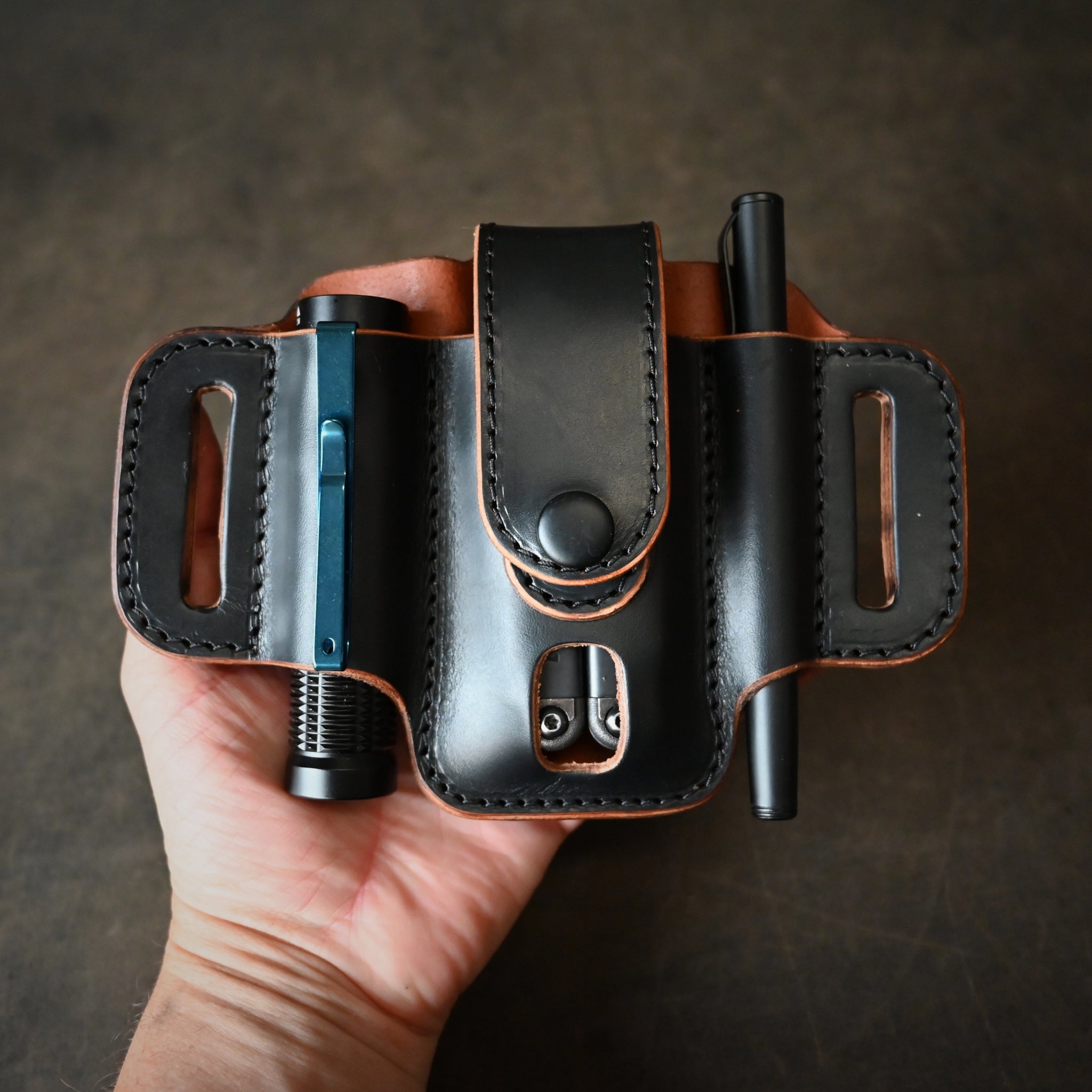 Ghost Leather Compact Trio Pancake Holster With Keeper