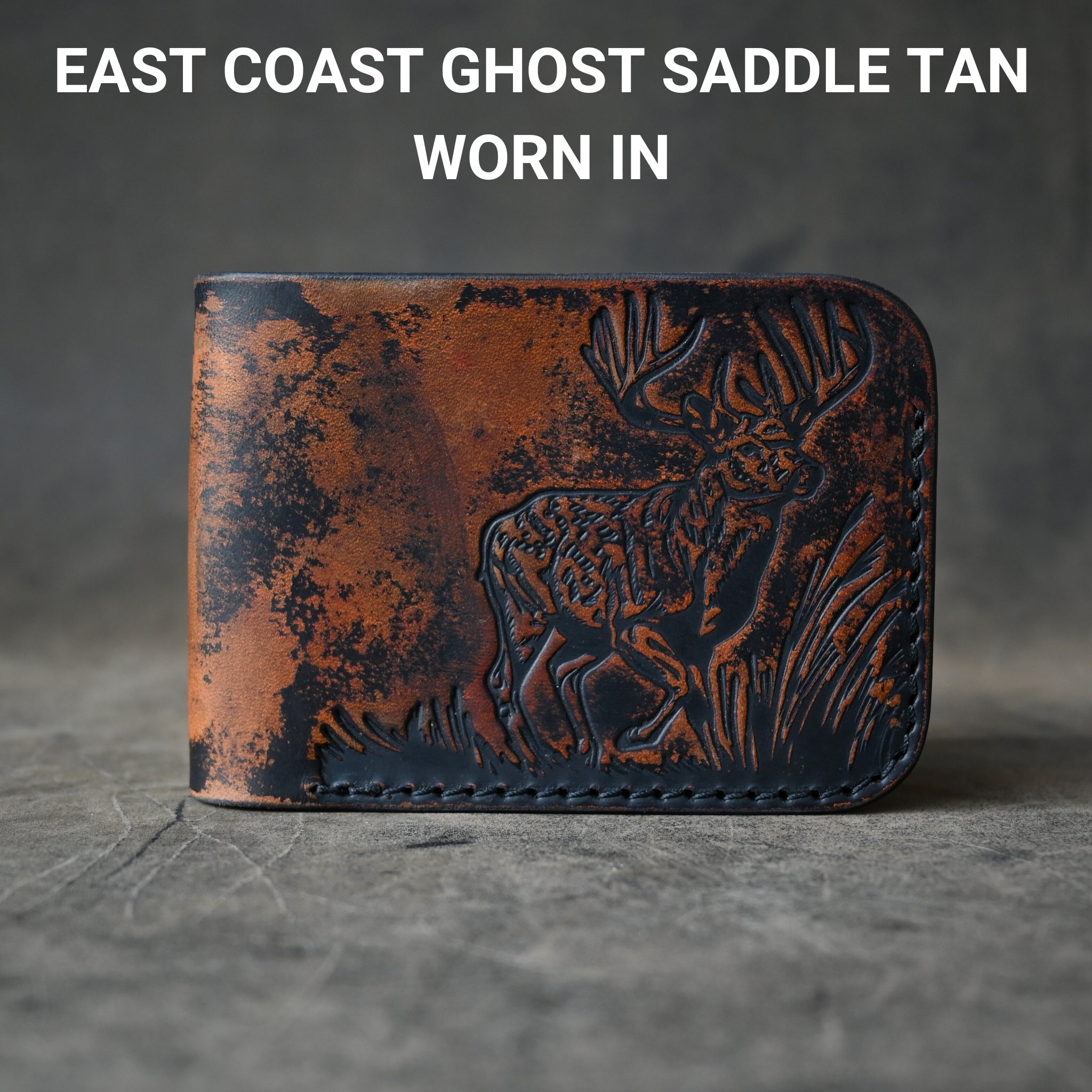 Ghost Leather Deer Themed Bifold 2.0 Wallet