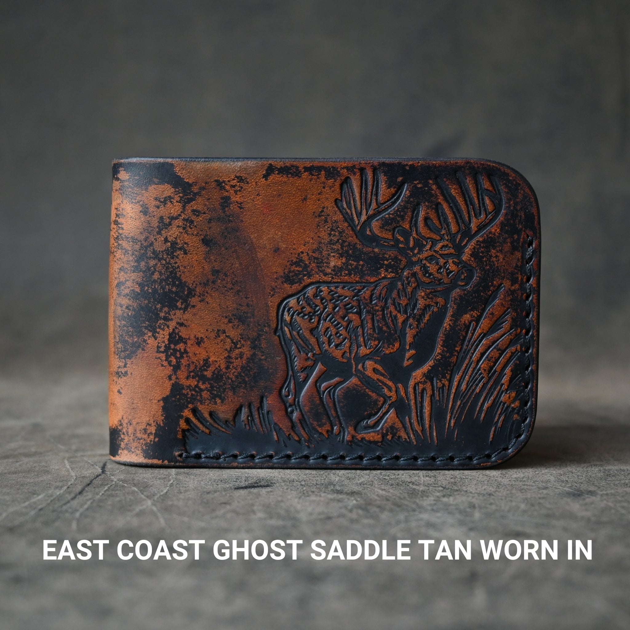 Ghost Leather Deer Themed Bifold 2.0 Wallet