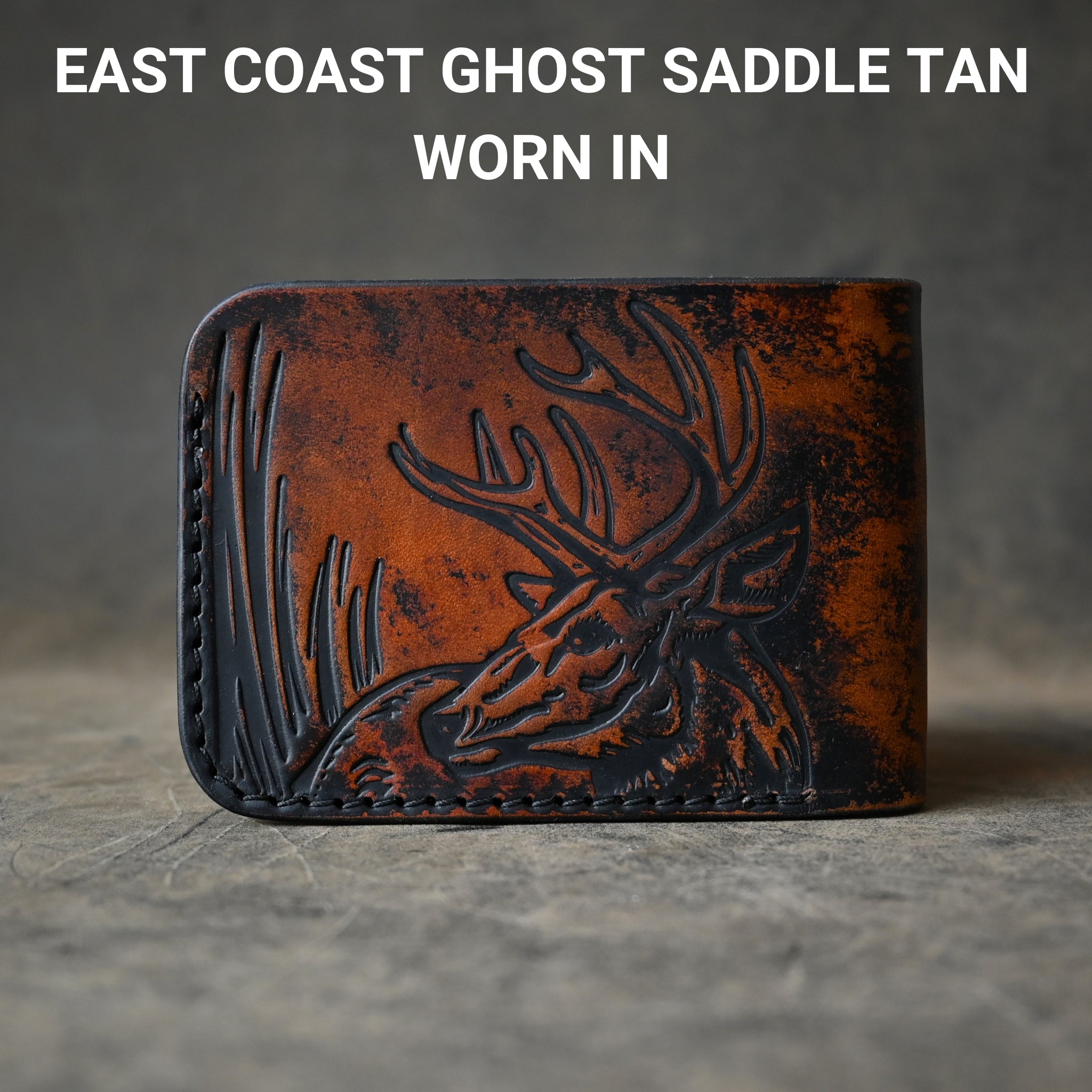 Ghost Leather Deer Themed Bifold 2.0 Wallet