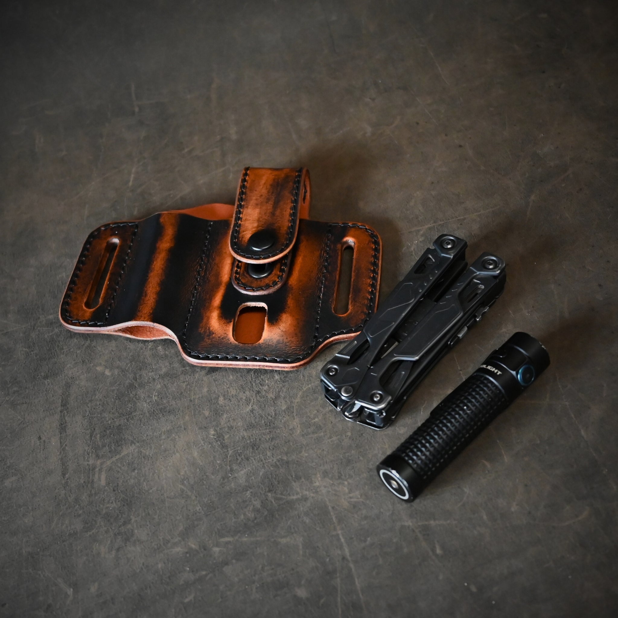 Ghost Leather Large Duo Pancake Holster With Keeper