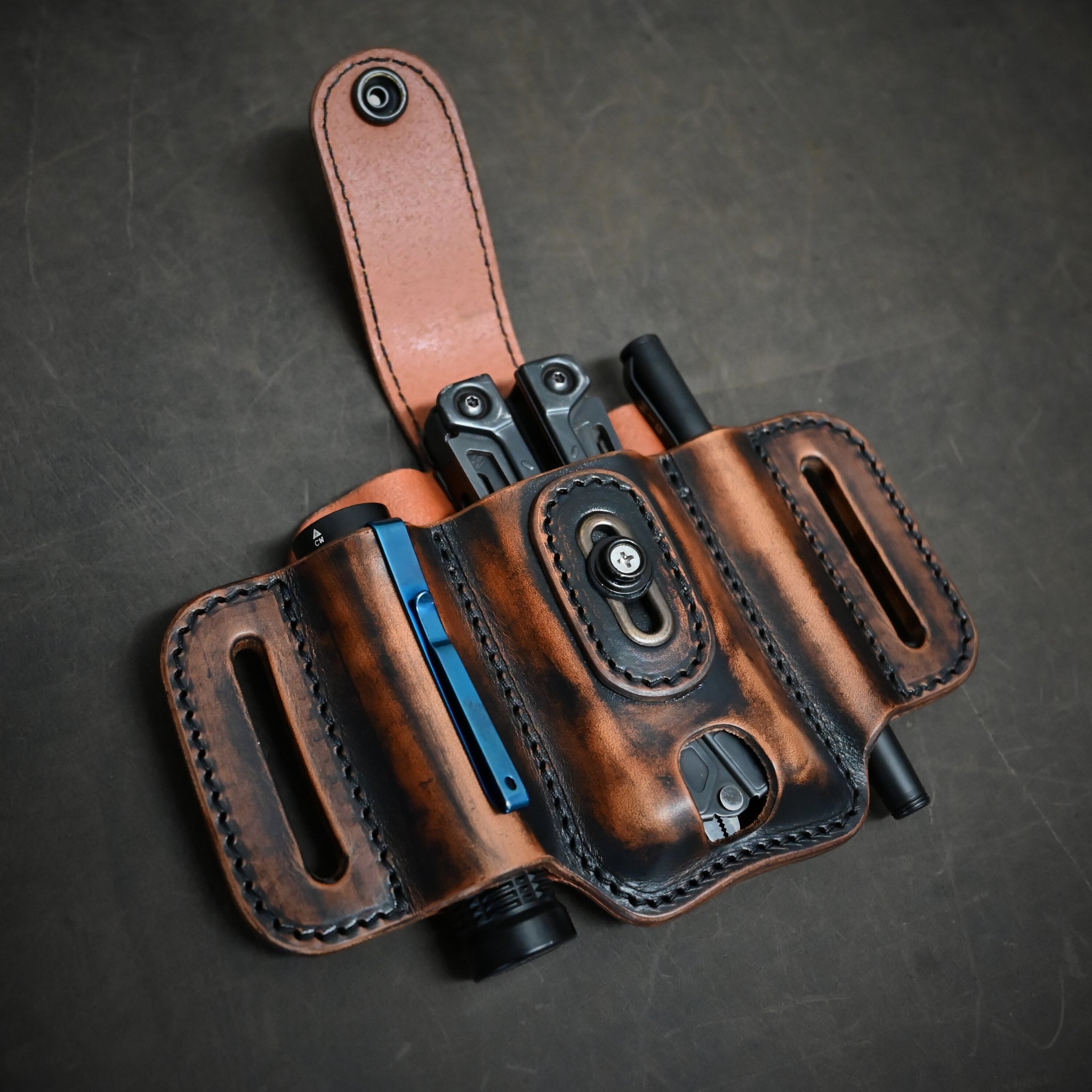 Ghost Leather Large Trio Pancake Holster With Keeper