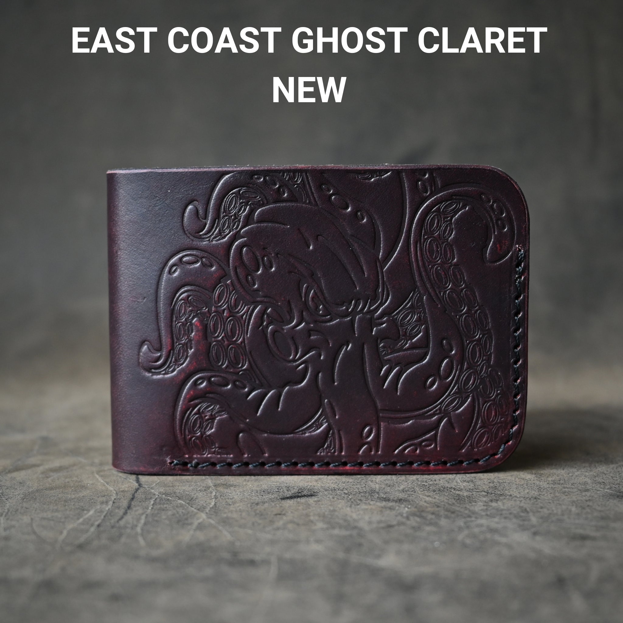 Ghost Leather Octopus Themed Bifold 2.0 Leather Wallet