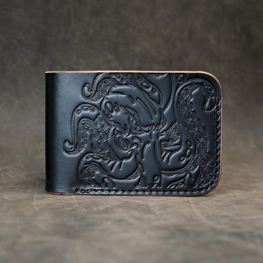 Ghost Leather Octopus Themed Bifold 2.0 Leather Wallet