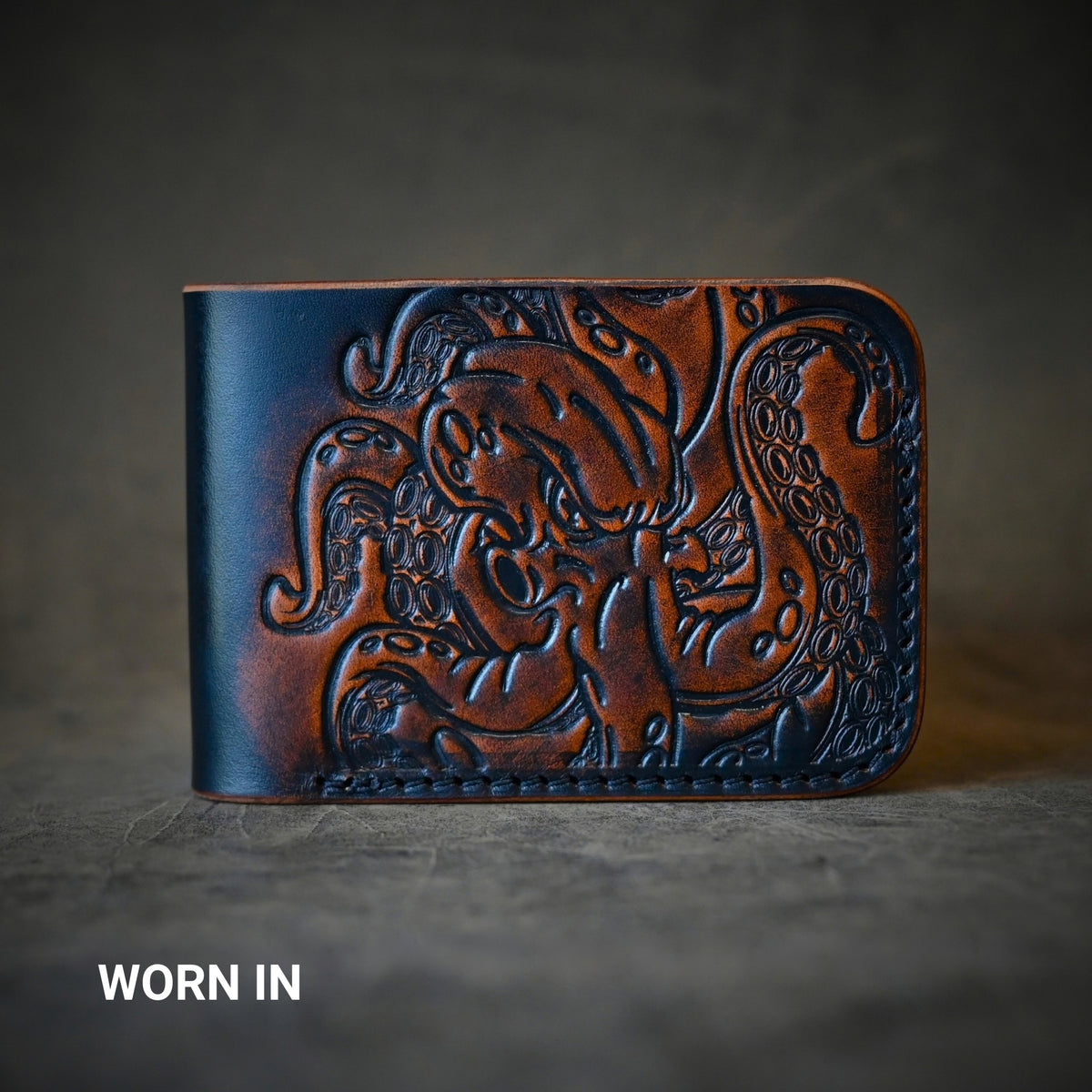 Ghost Leather Octopus Themed Bifold 2.0 Wallet