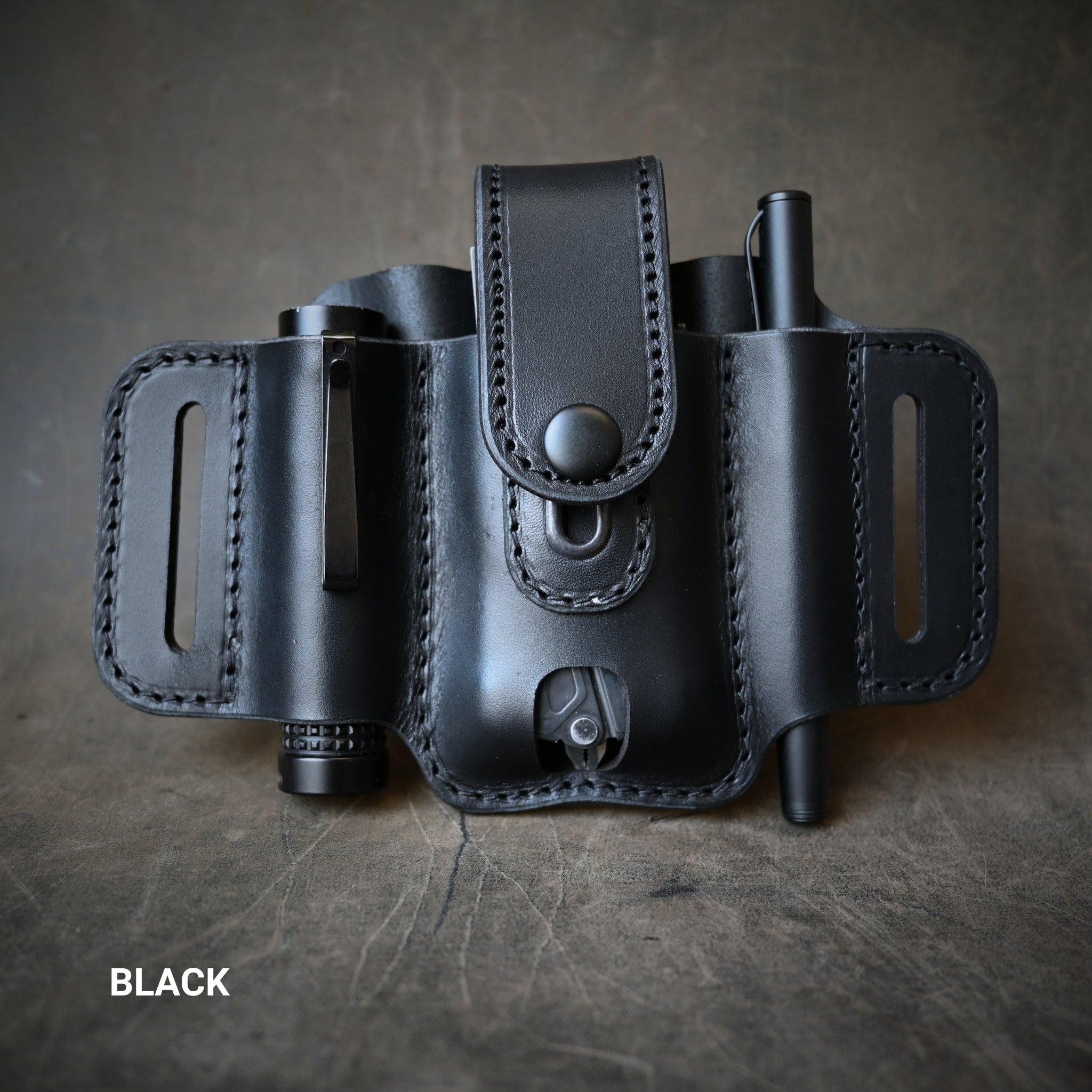 Large Trio EDC Pancake Holster With Keeper