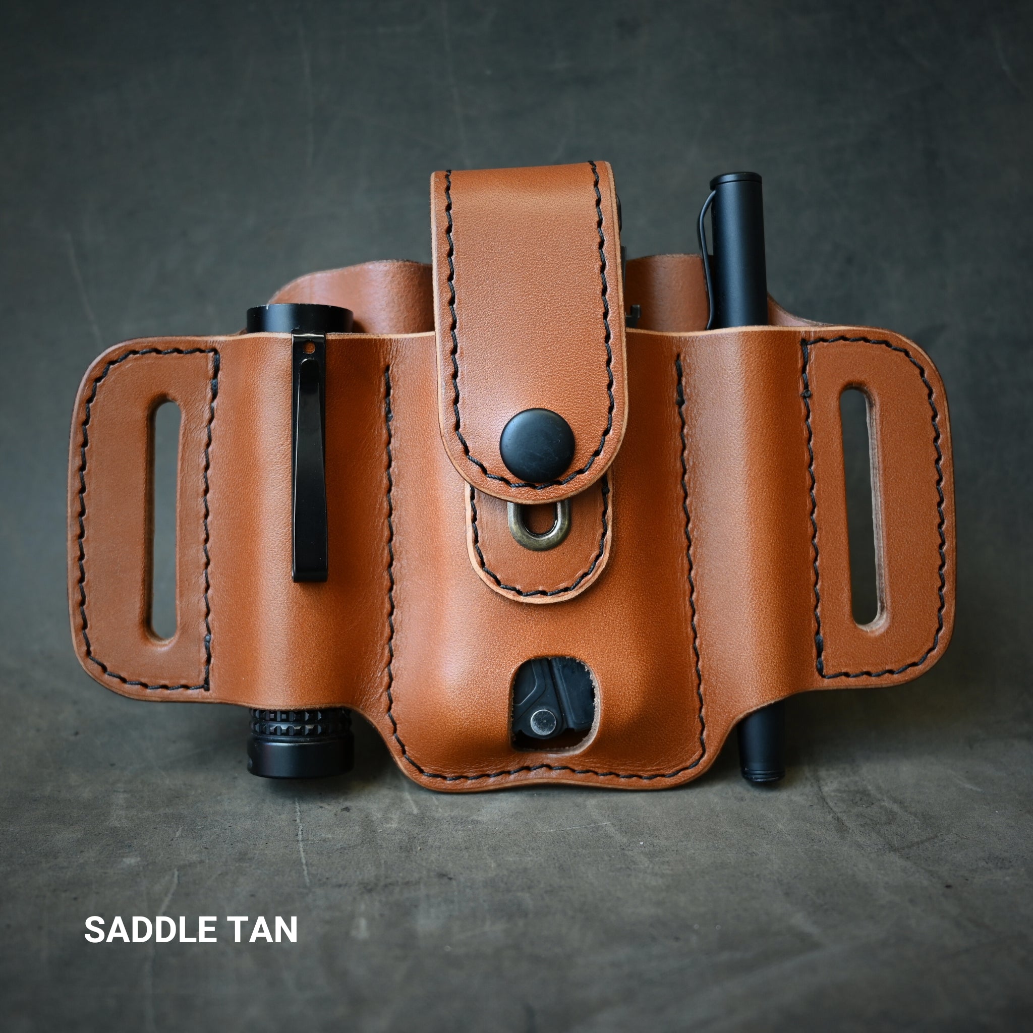 Large Trio EDC Pancake Holster With Keeper