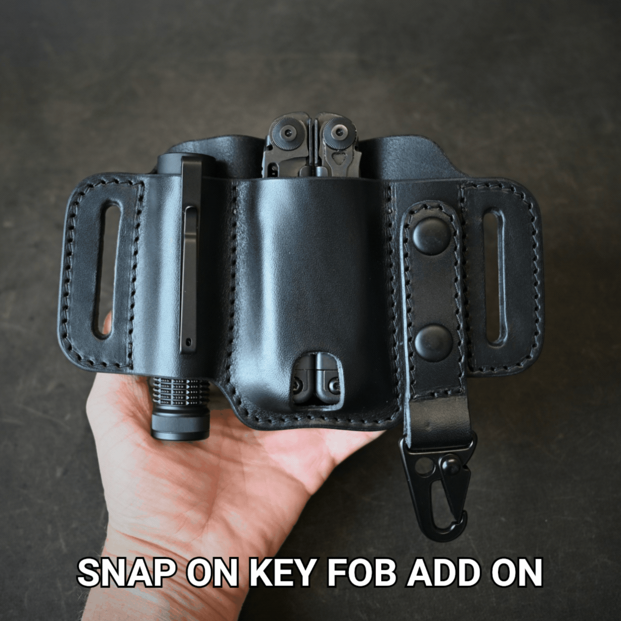 Large Trio Leather Pancake Holster