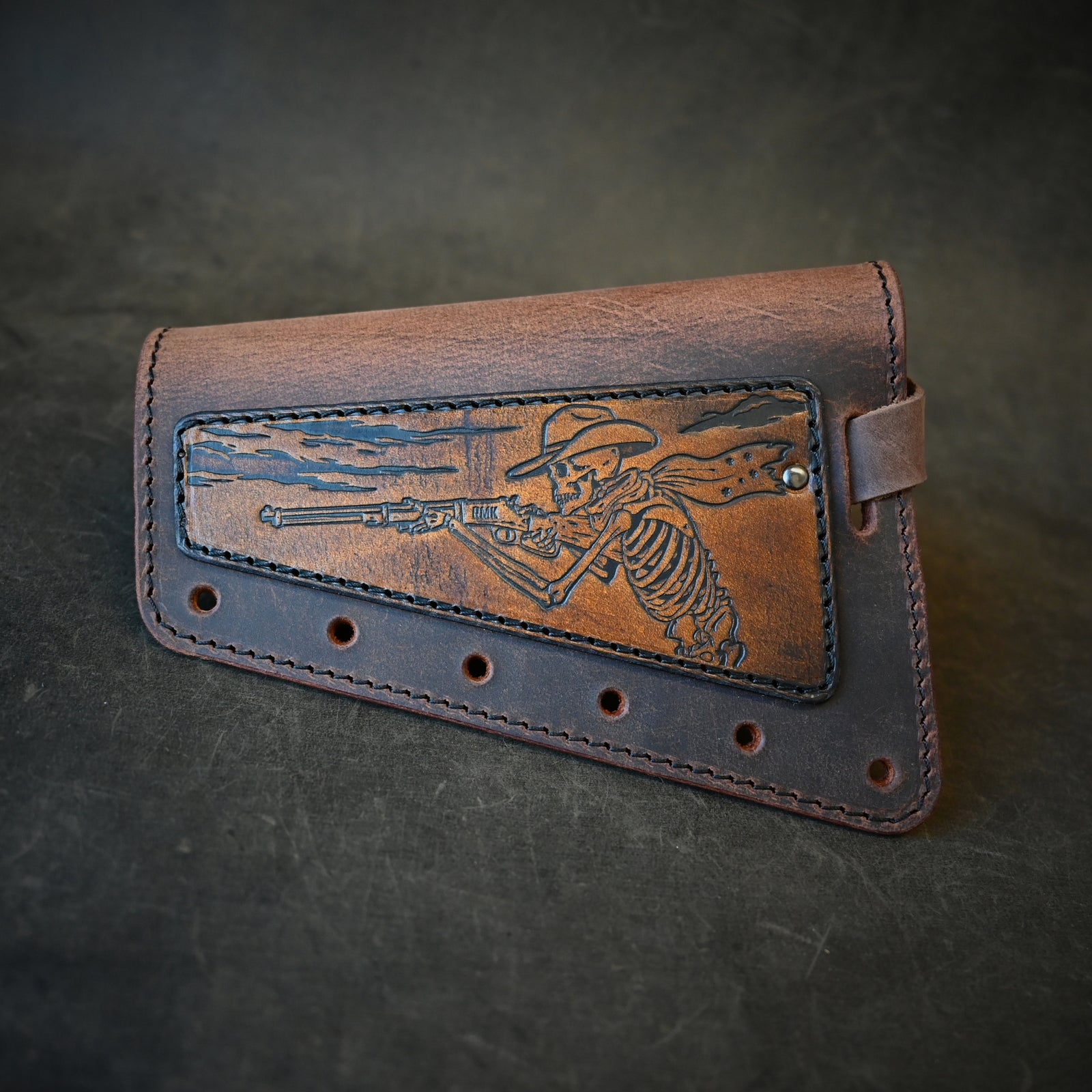 Leather Rifle Butt Stock Wrap | RMK Leatherworks