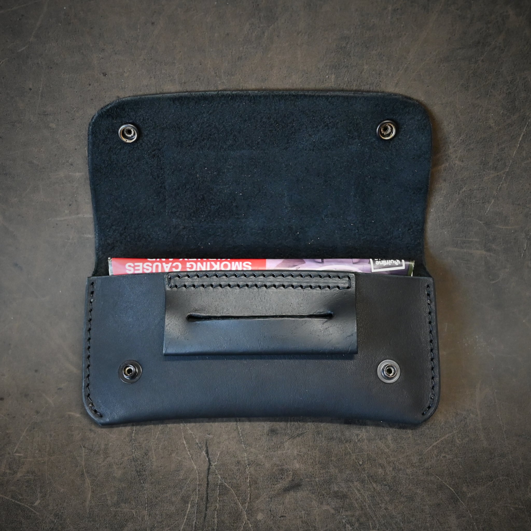 Leather Tobacco Pouch Black