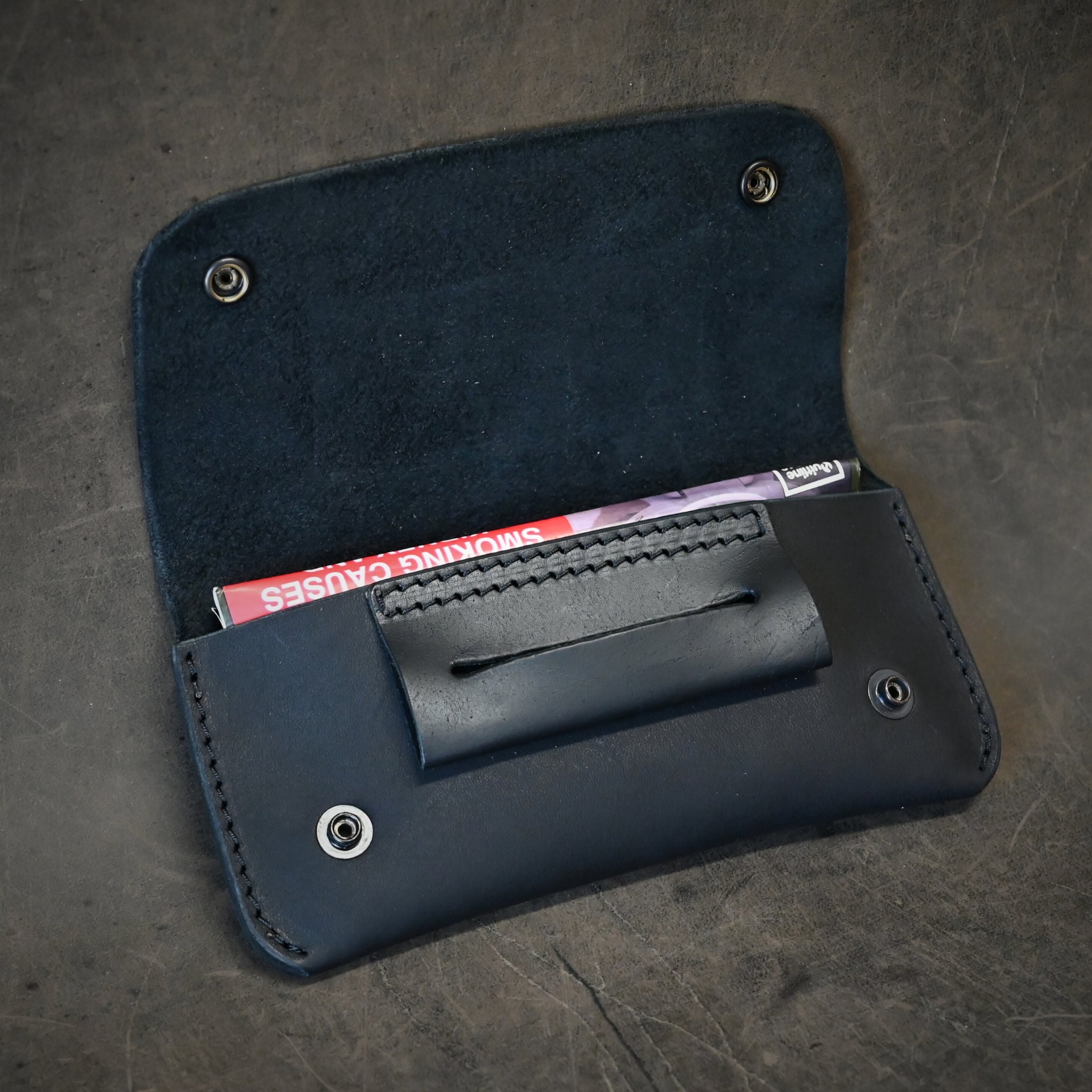 Leather Tobacco Pouch Black