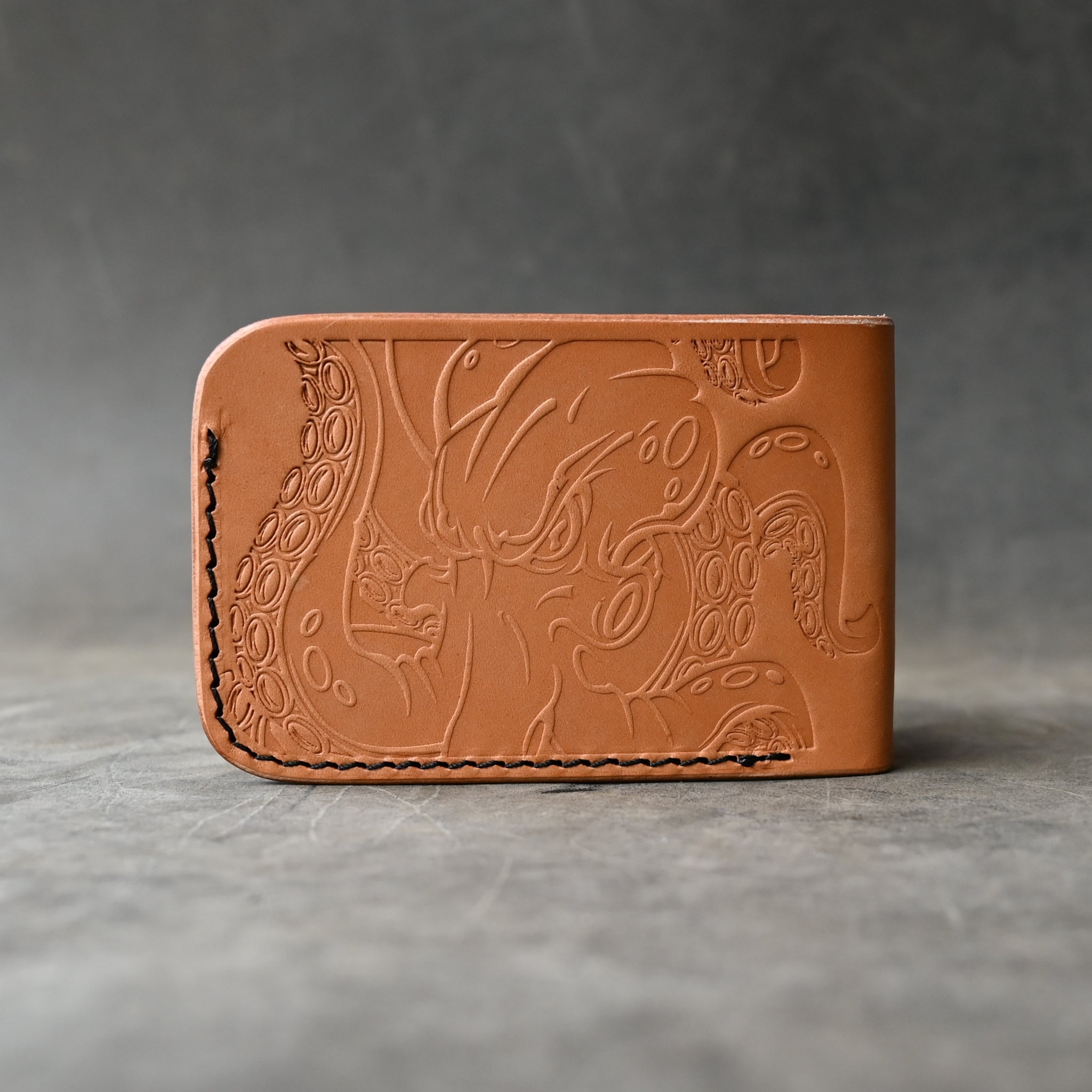 Octopus Minimalist Bifold Wallet Natural