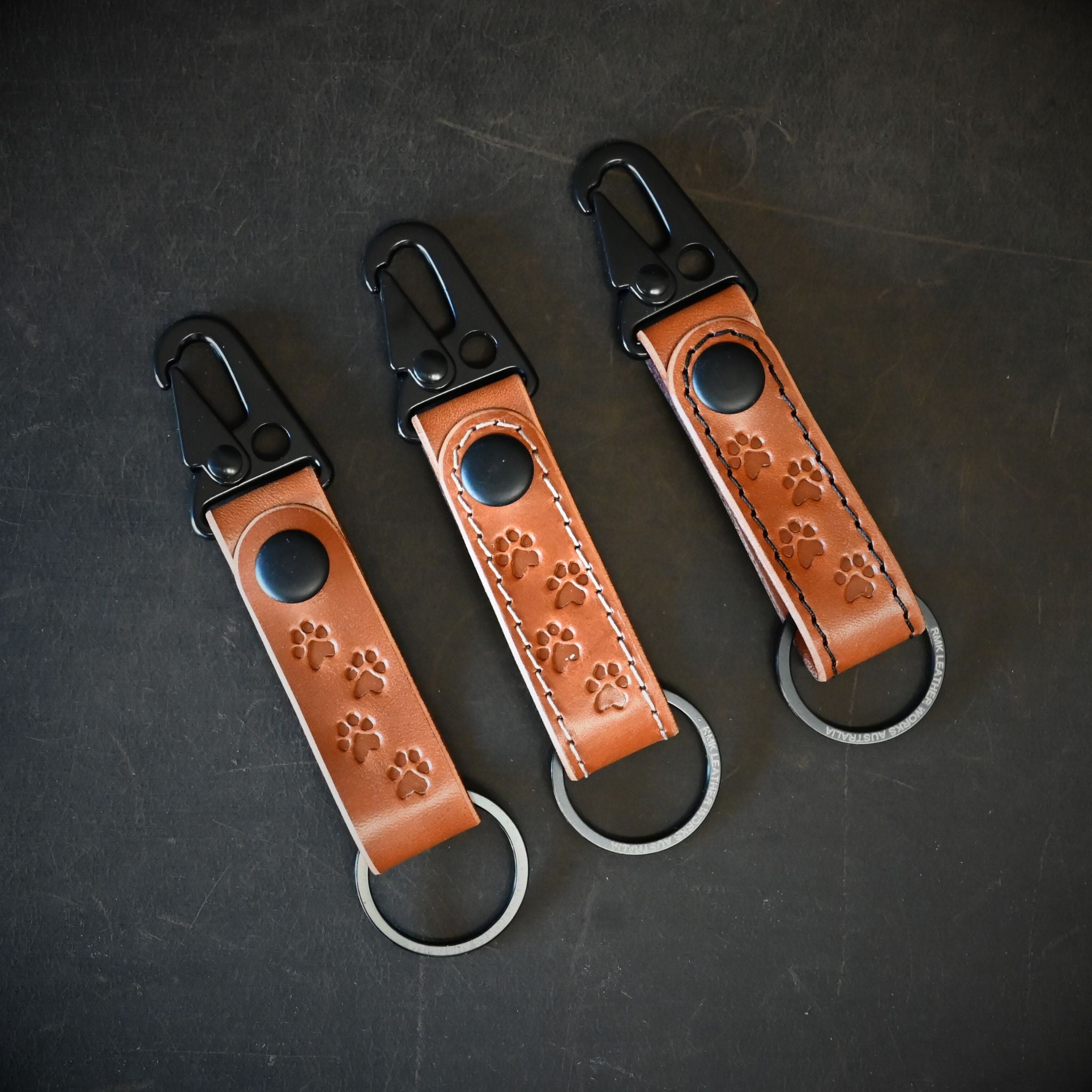Pawsome Leather Key Fobs