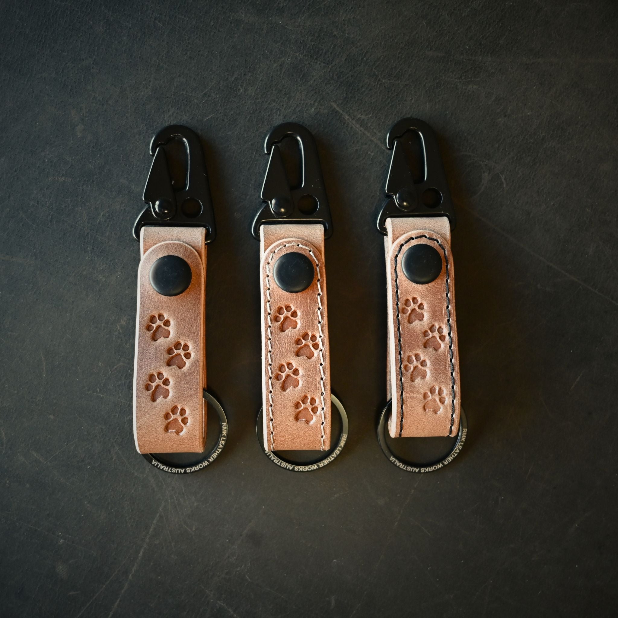 Pawsome Leather Key Fobs