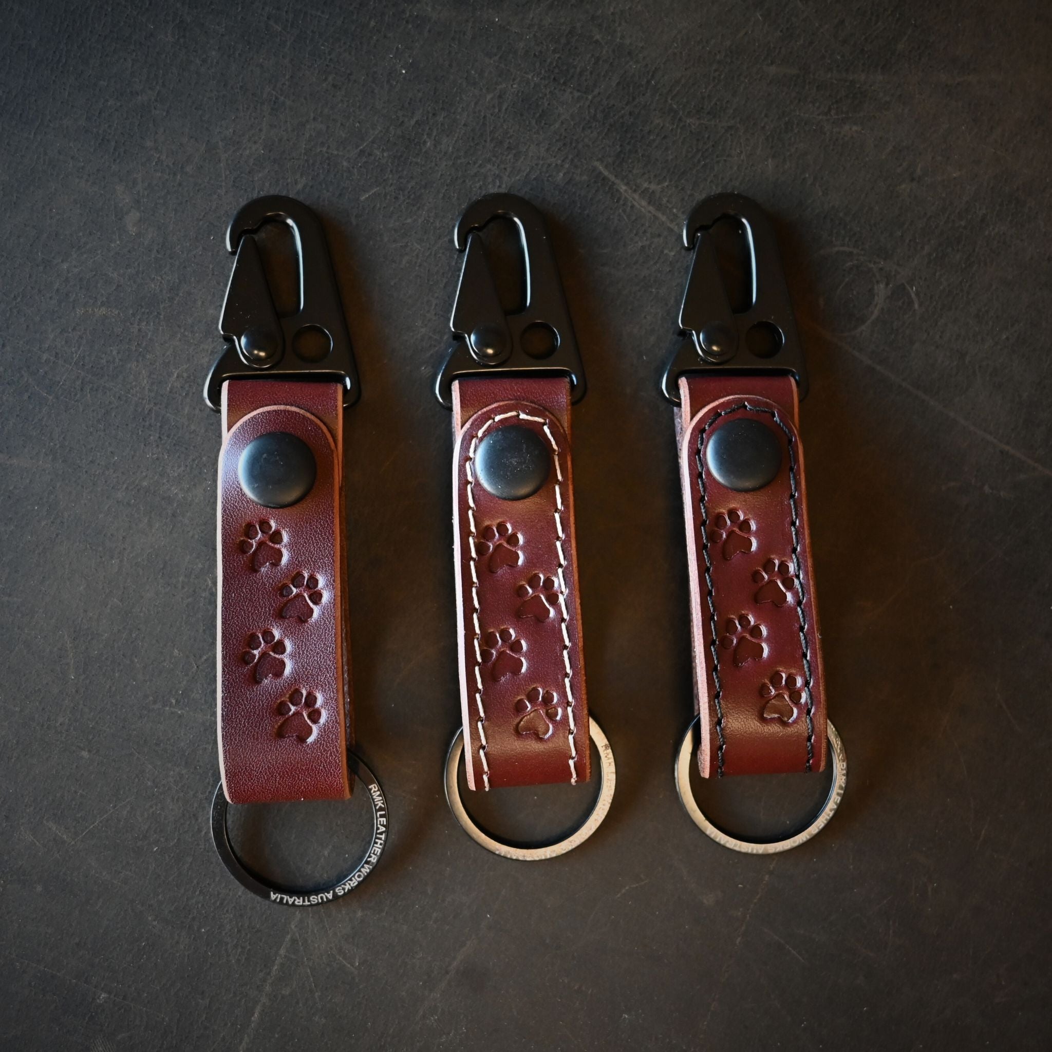 Pawsome Leather Key Fobs