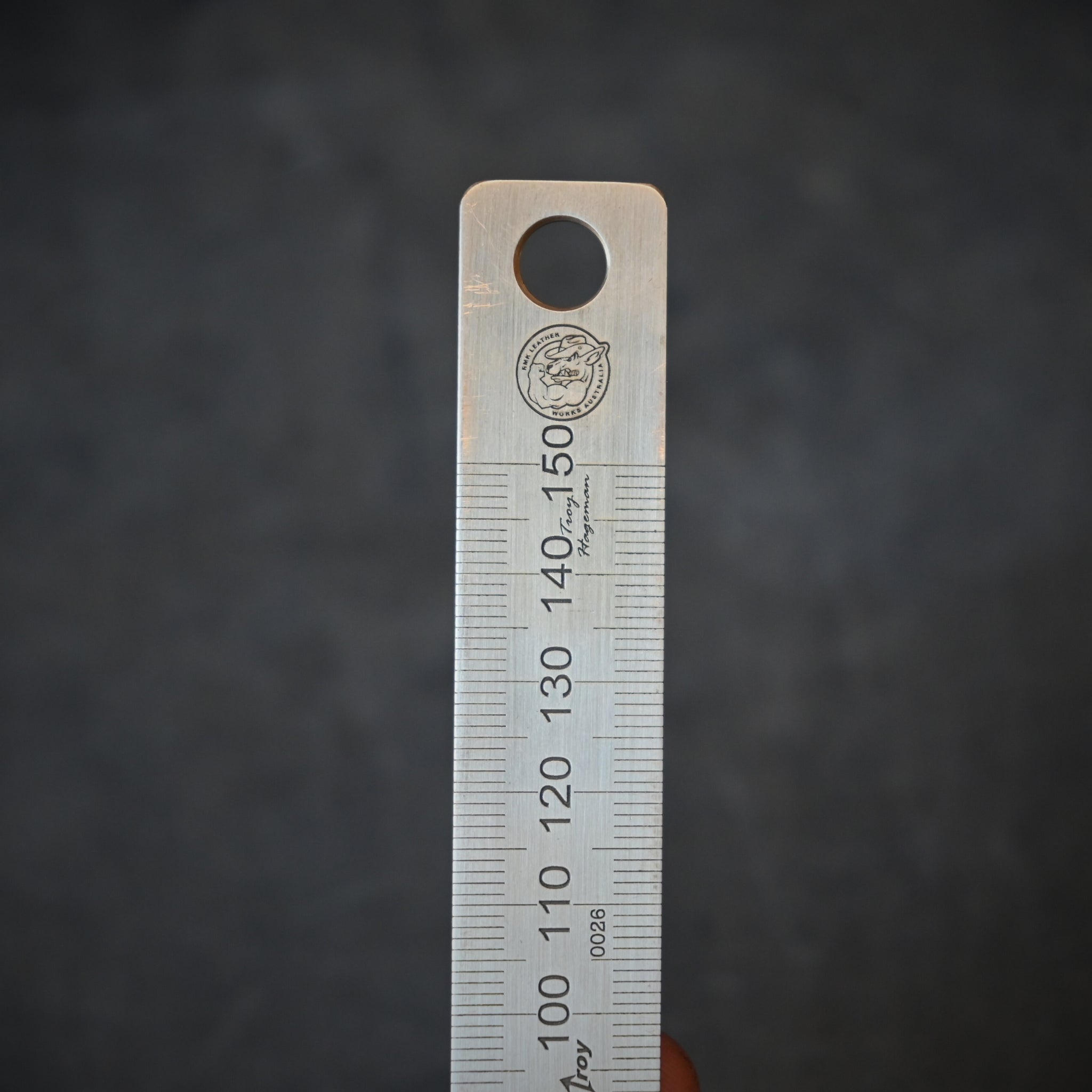 RMK Branded Brass Ruler