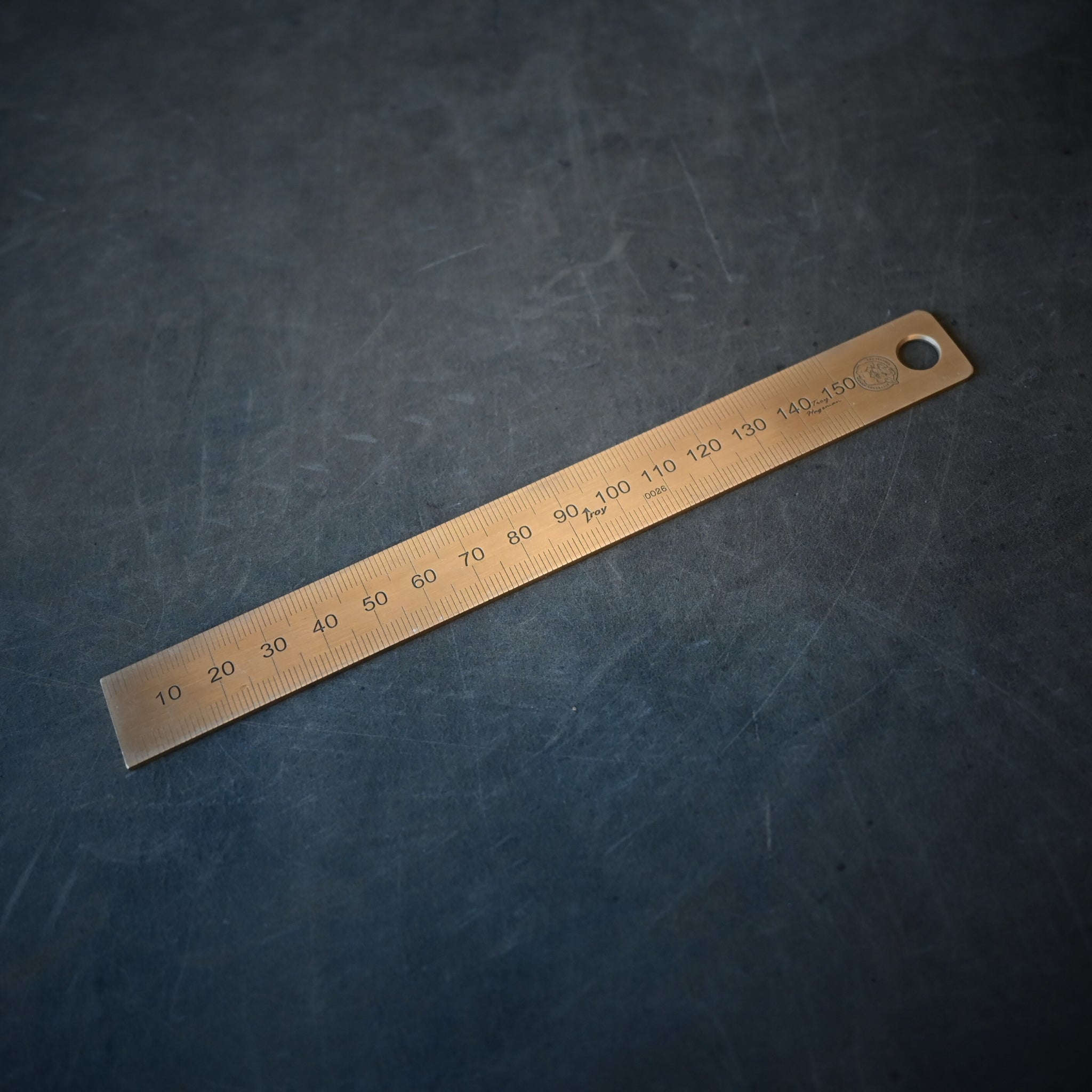 RMK Branded Brass Ruler