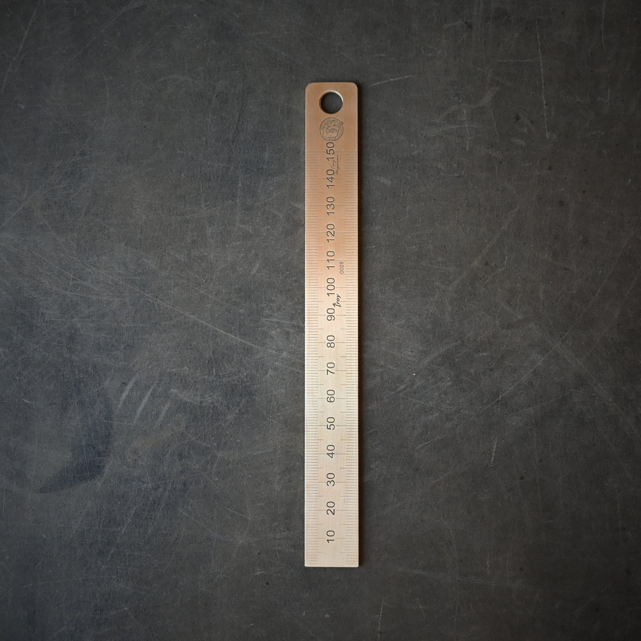 RMK Branded Brass Ruler