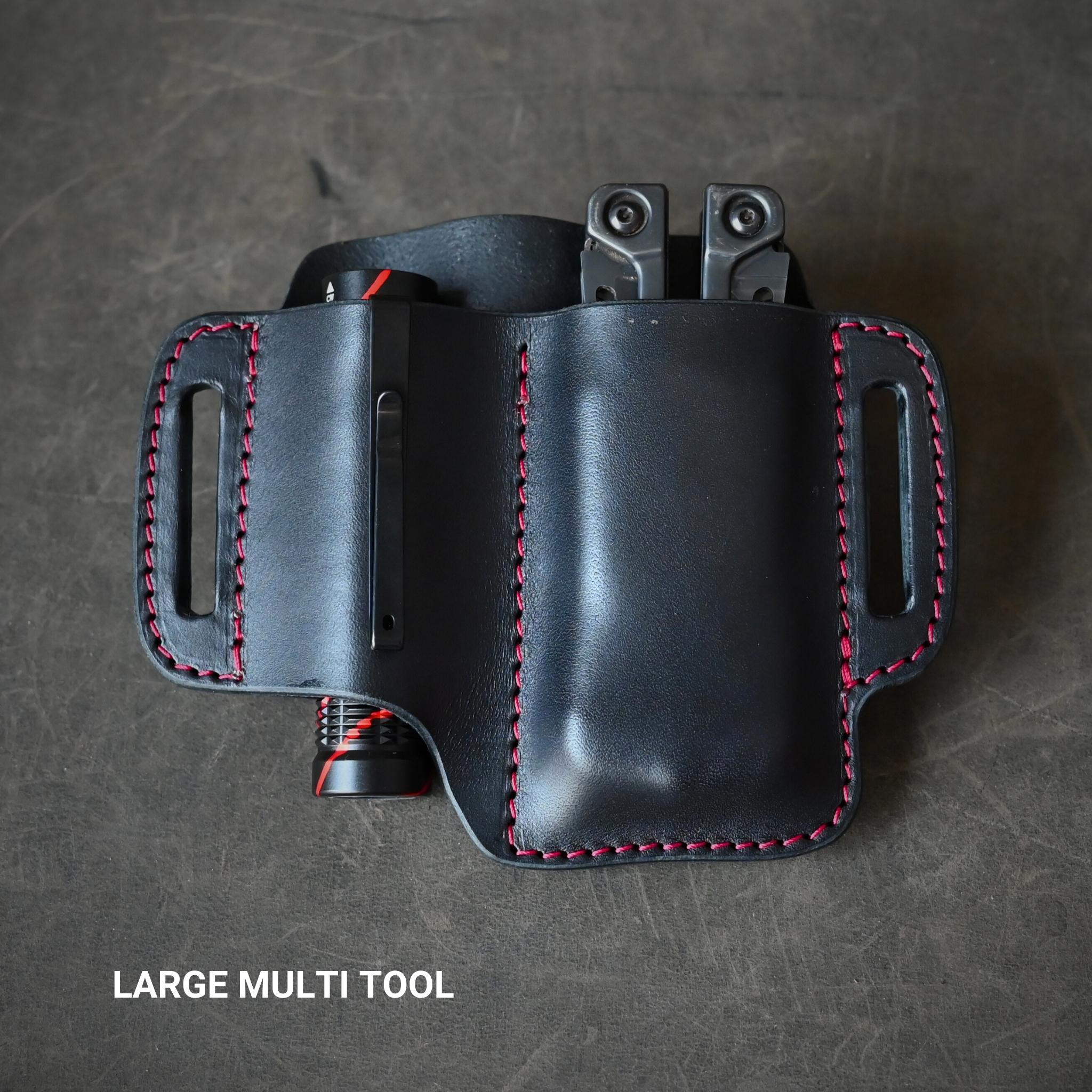 RMK Duo Pancake Holsters Black with Red Thread