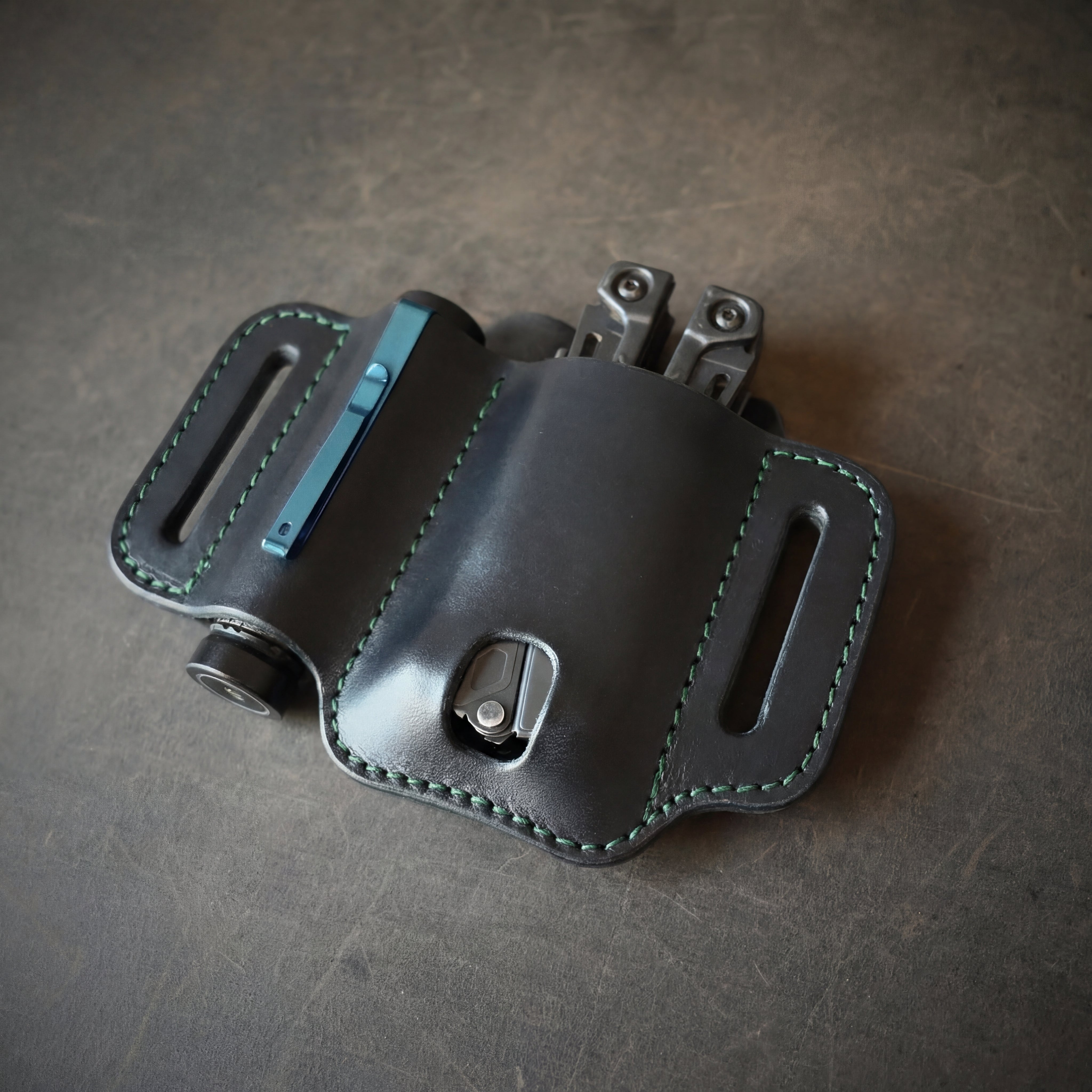 RMK Large Duo EDC Pancake Holster Black & Green