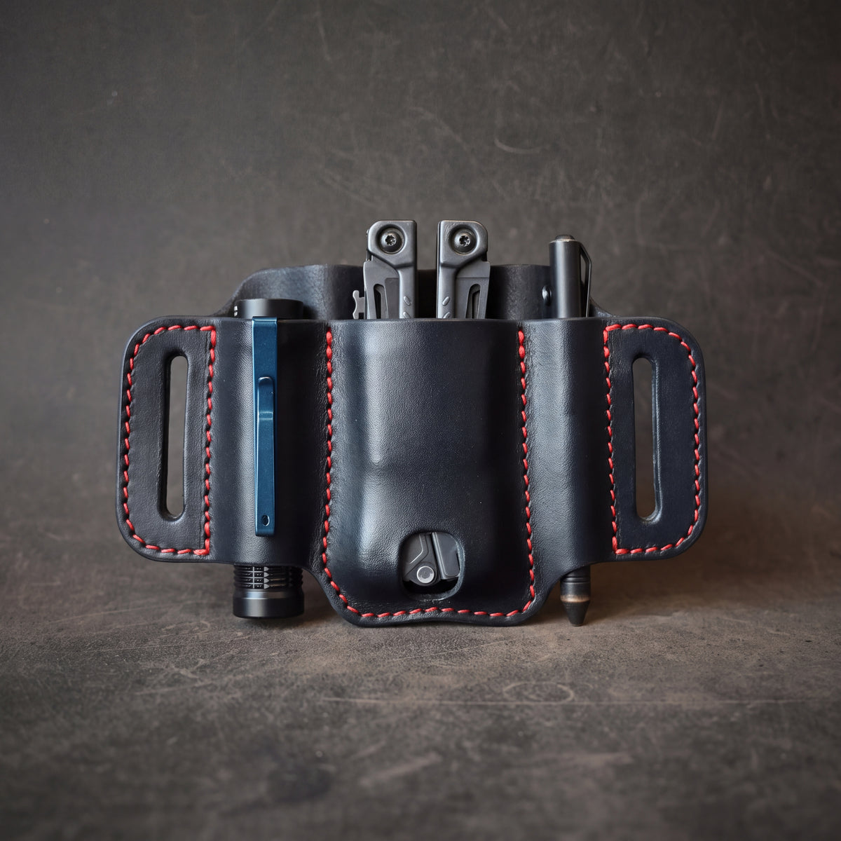 RMK Large Trio EDC Pancake Holster Black & Orange