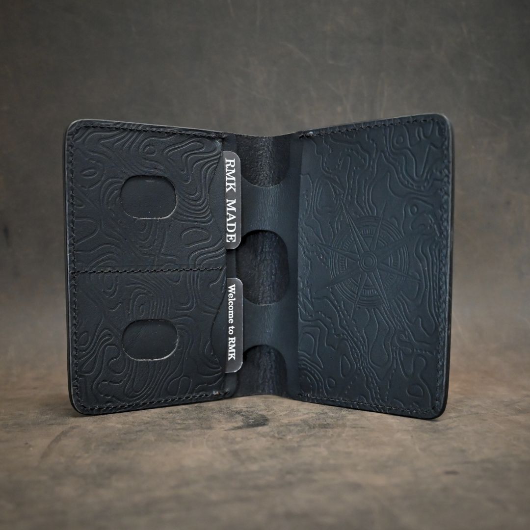 RMK Passport Wallet Black with Black Wanderer Internals