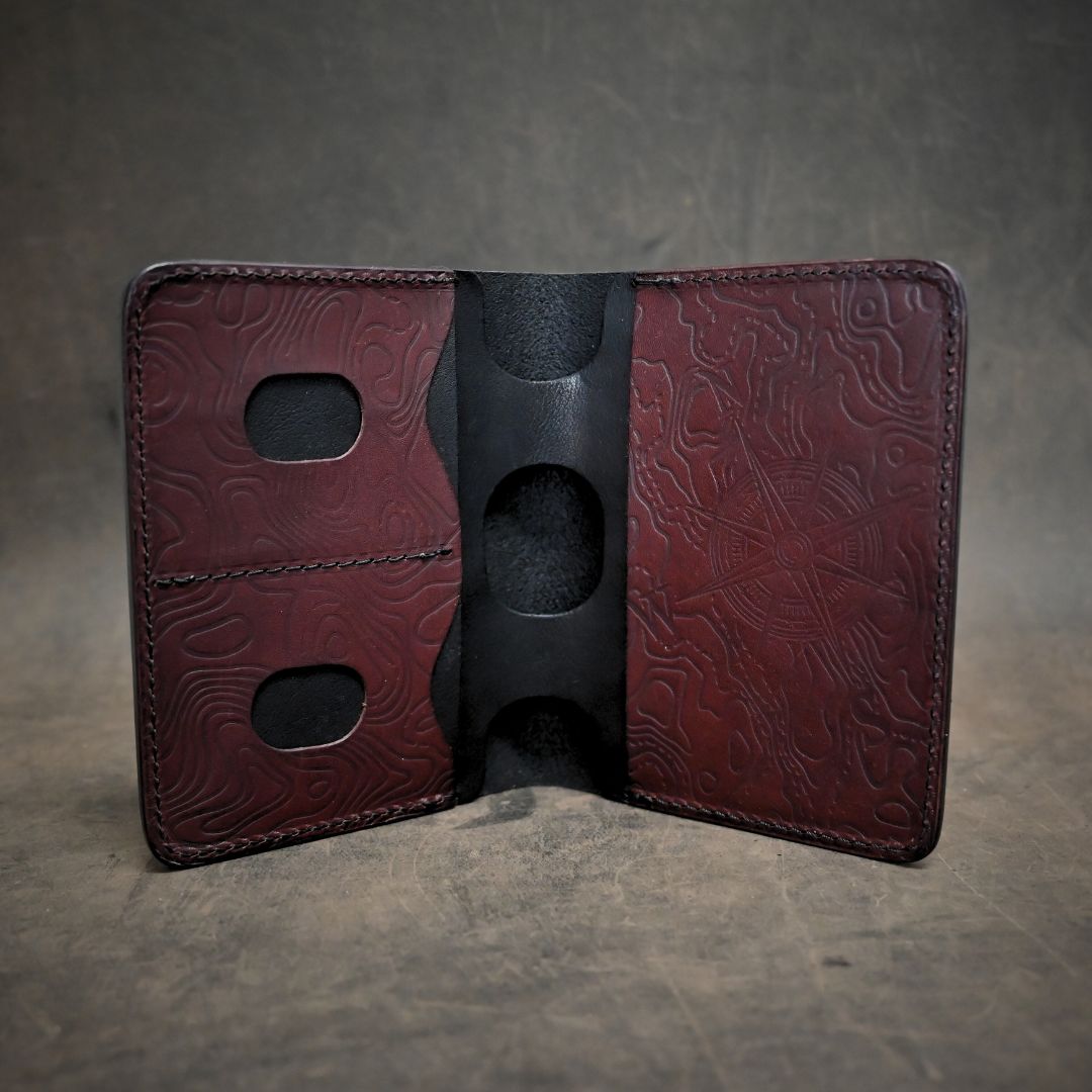 RMK Passport Wallet Black with Dark Brown Wanderer Internals