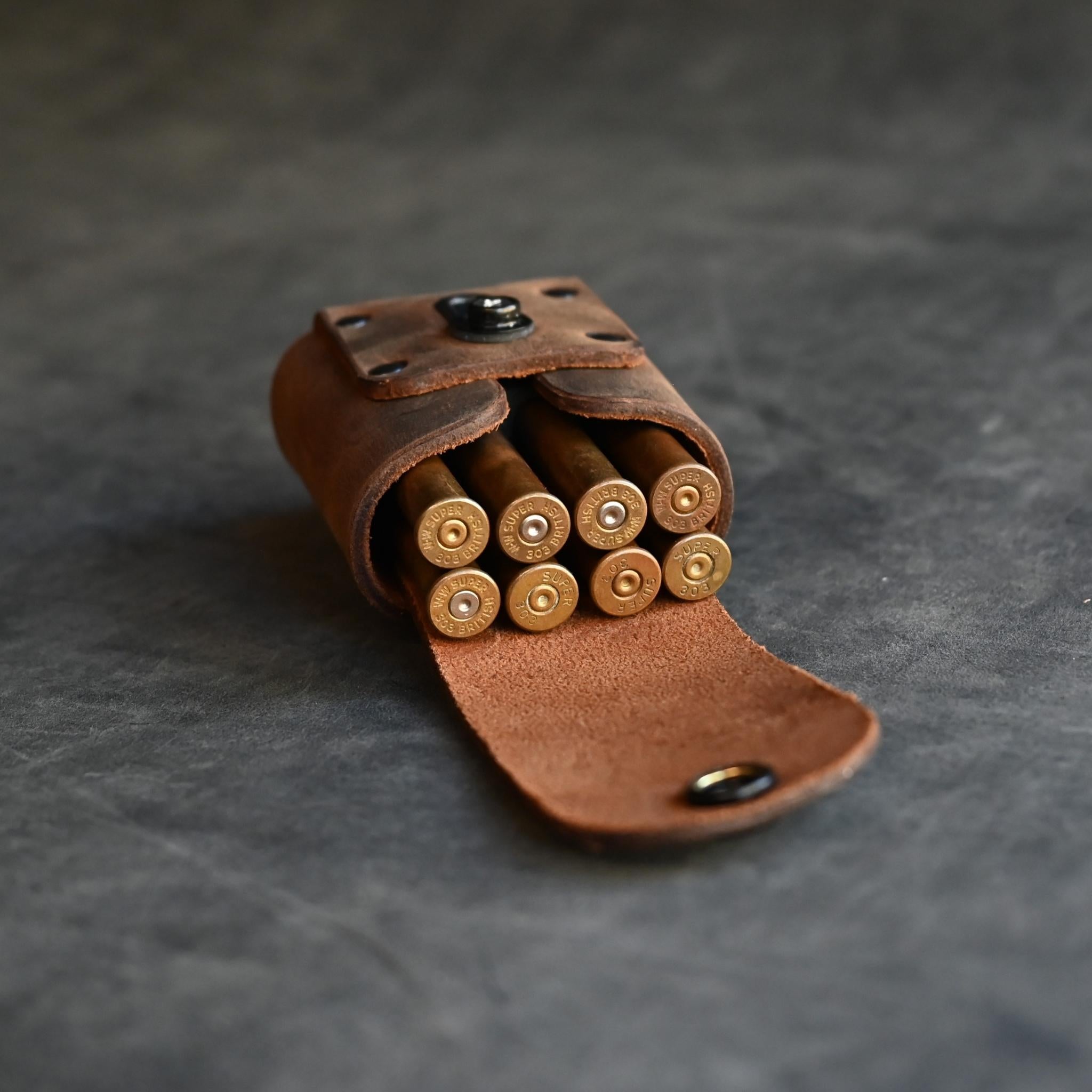 Leather shotgun ammo outlet pouch