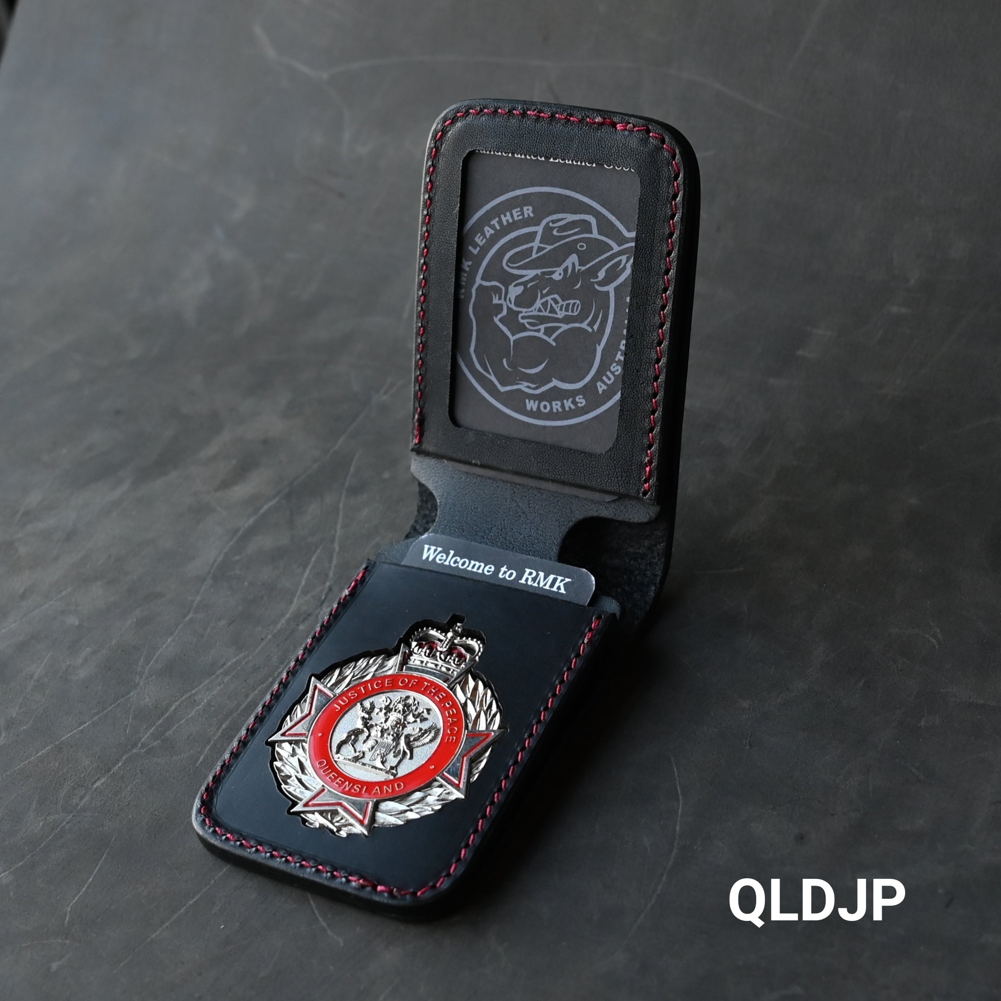 RMK Standard Leather Badge Wallets