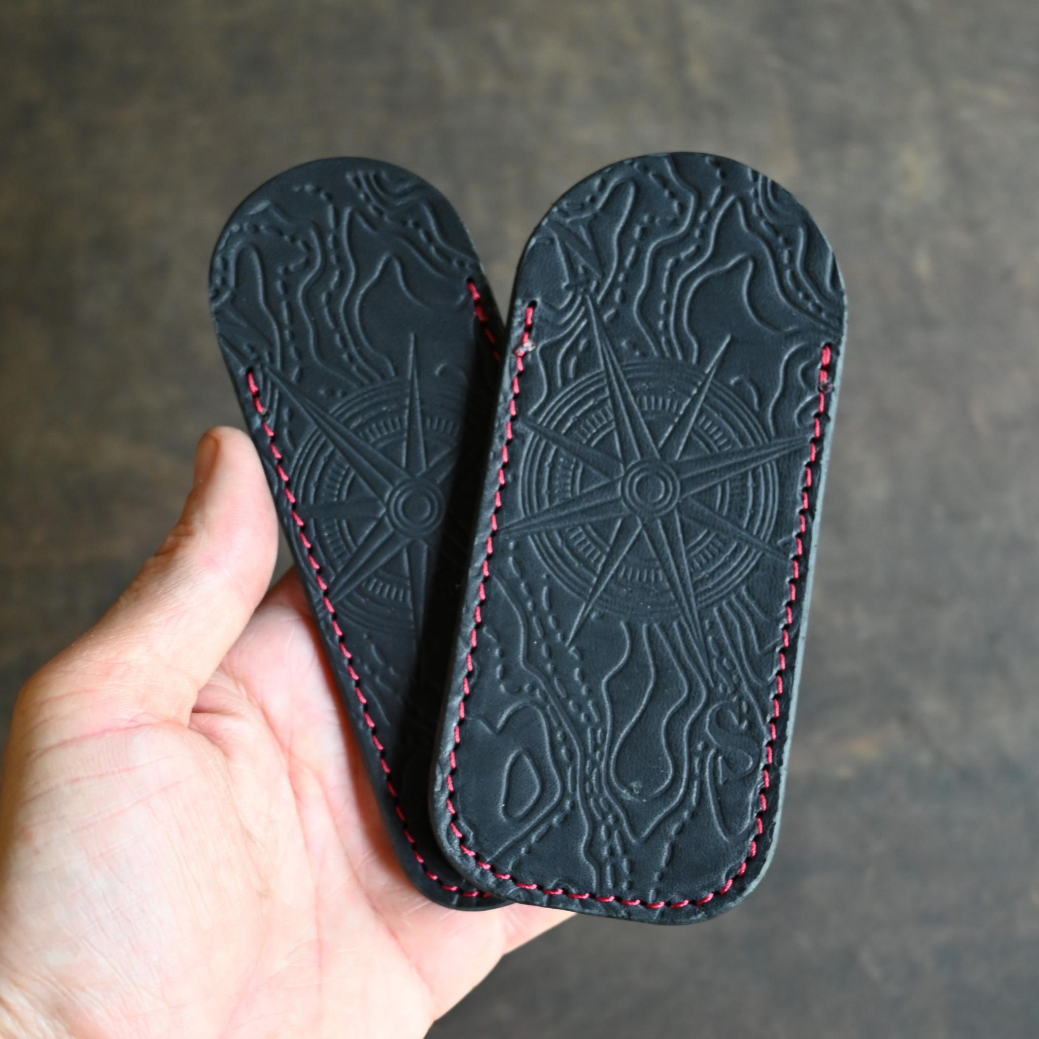 RMK Topographic Themed EDC Pocket Slip Set Black & Red