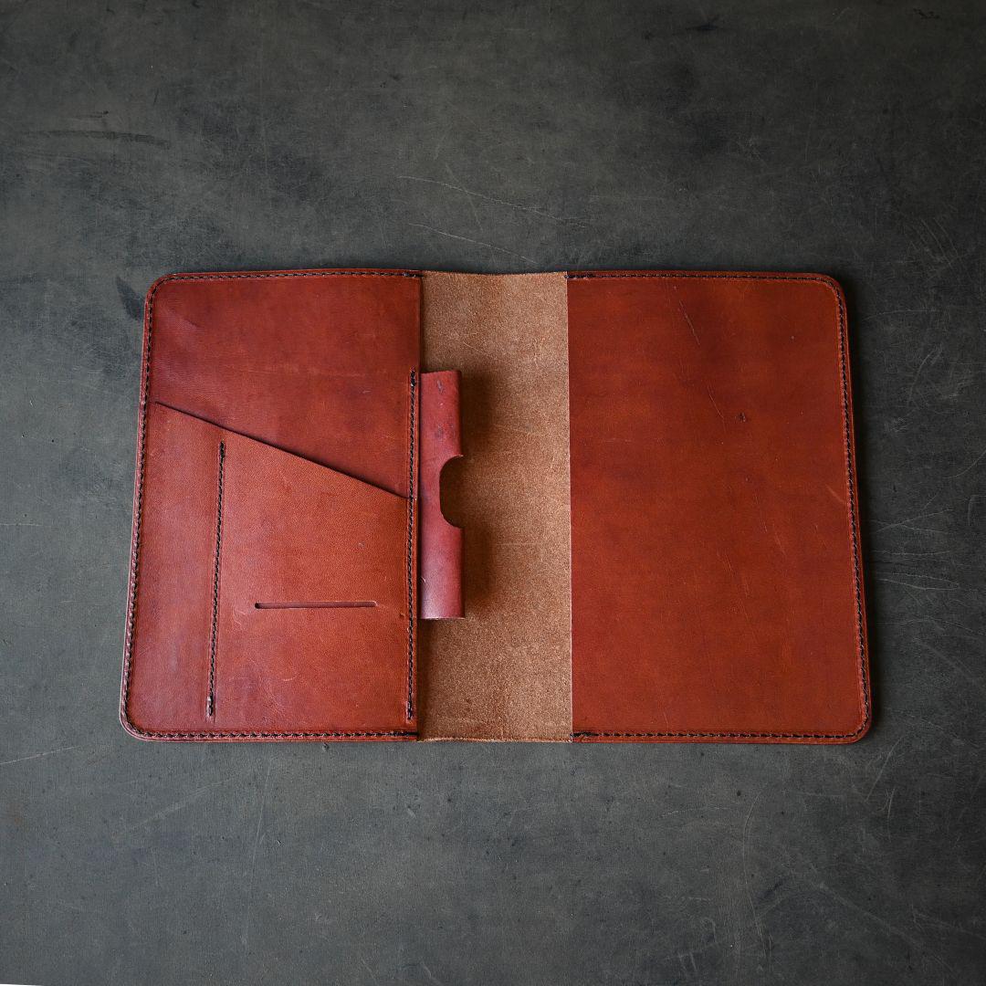 Ready to Ship! A5 Leather Notebook Cover Whiskey