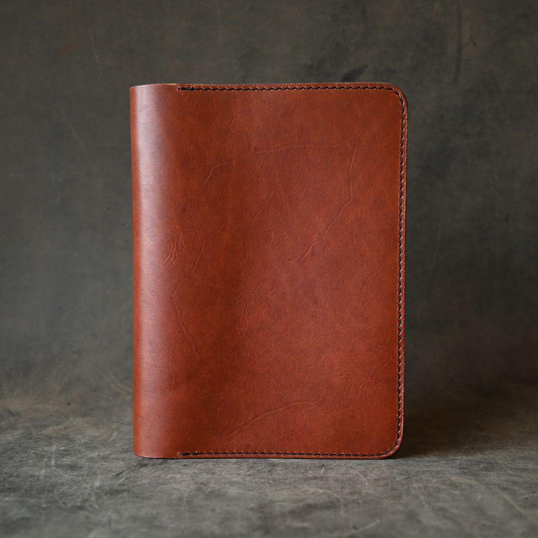 Ready to Ship! A5 Leather Notebook Cover Whiskey