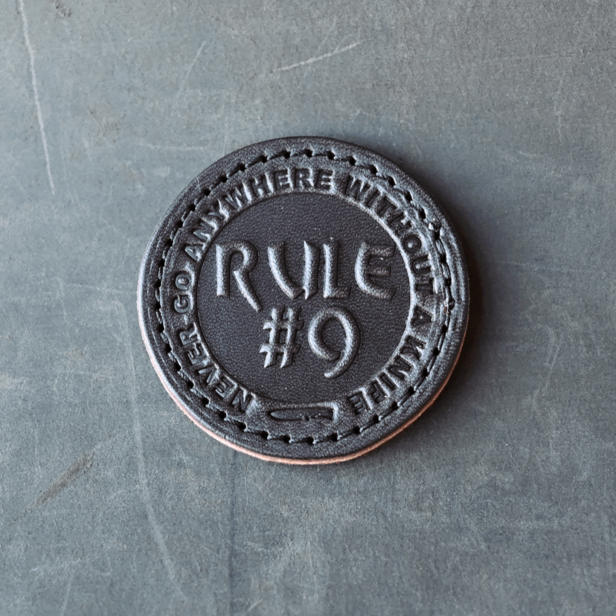 Rule #9 Leather Patch | RMK Leatherworks