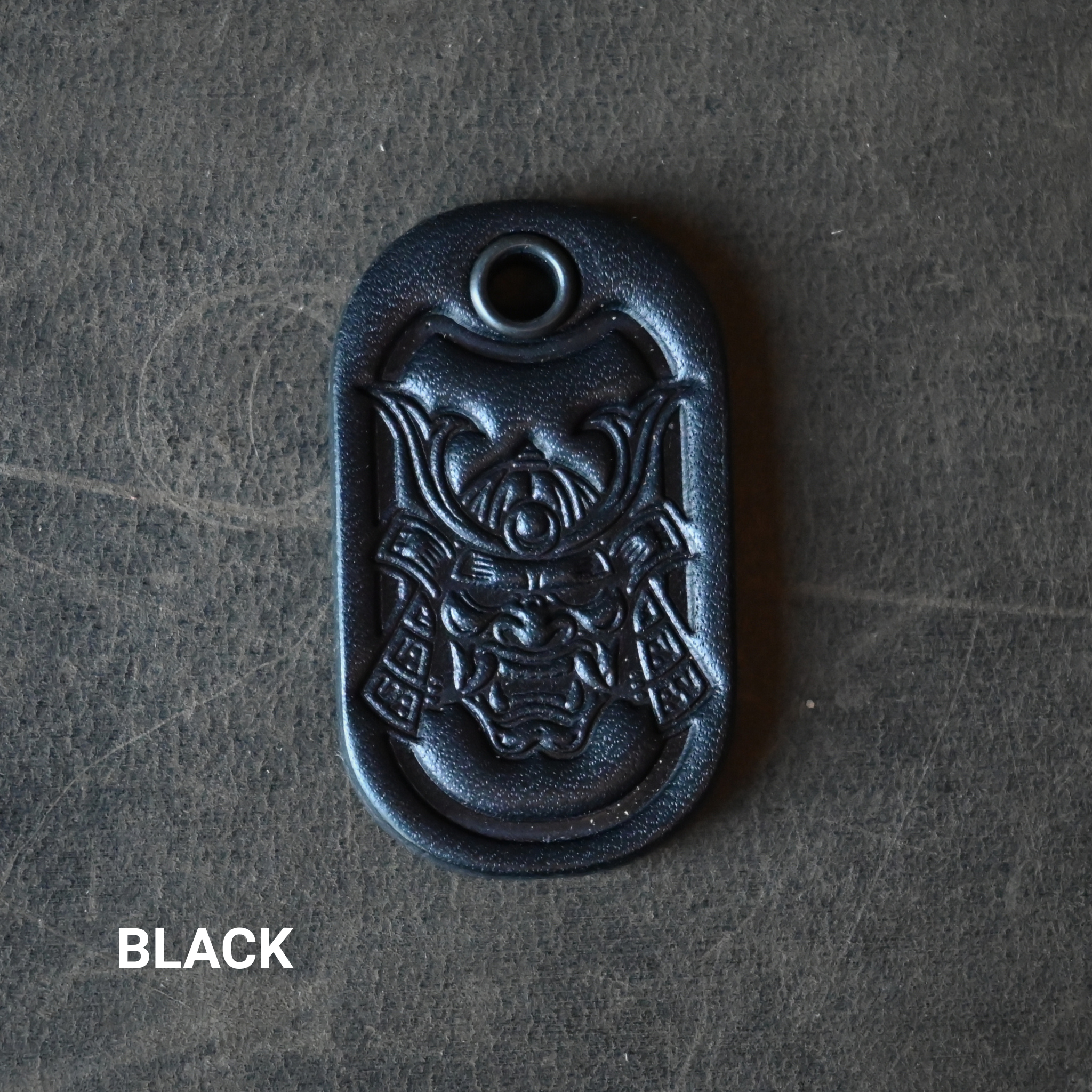 Samurai Mask Zipper Pull / Key Tag