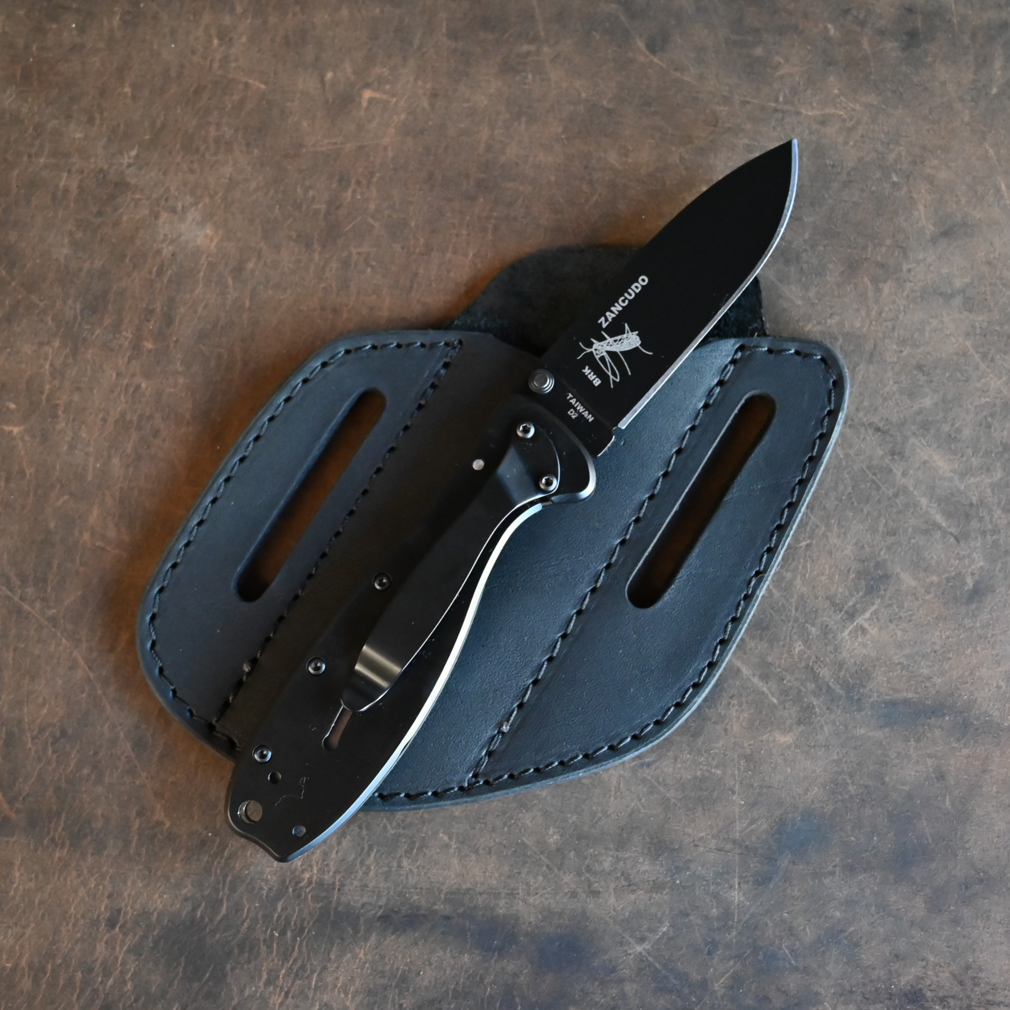 Esee D2 Zancudo w/ Small Canted Pancake Holster Bundle