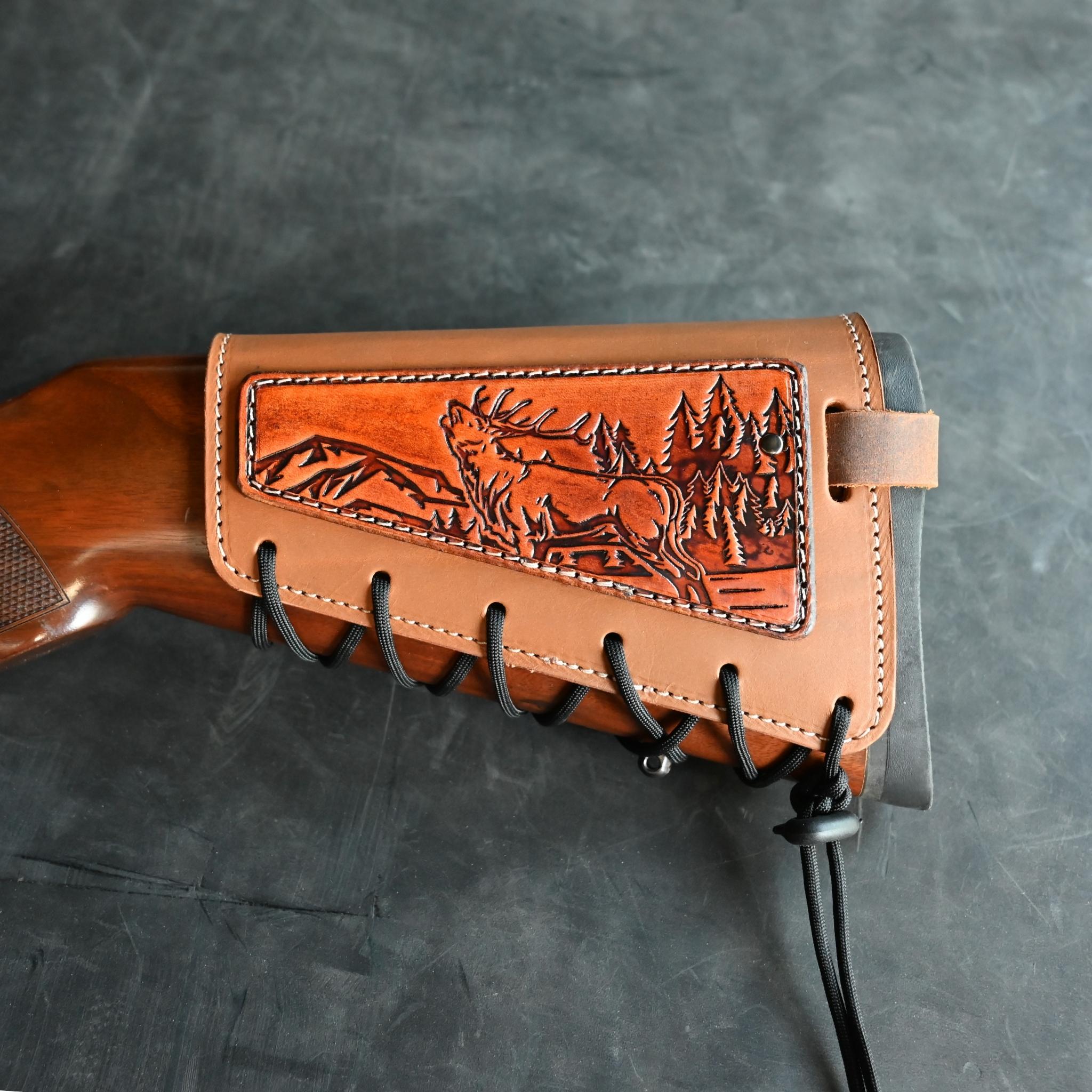 Leather Rifle Butt Stock Wrap