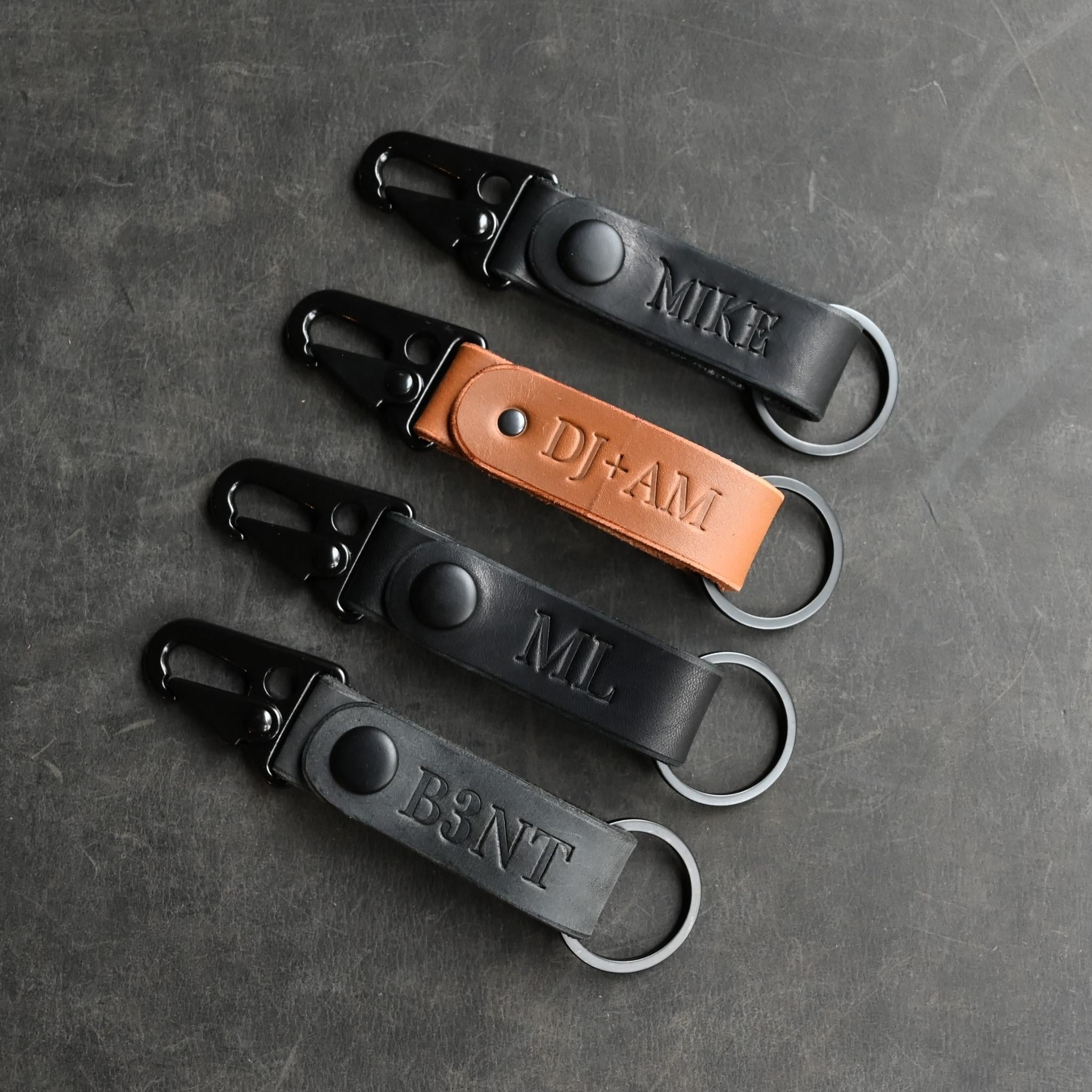 Personalised Leather Key Fob