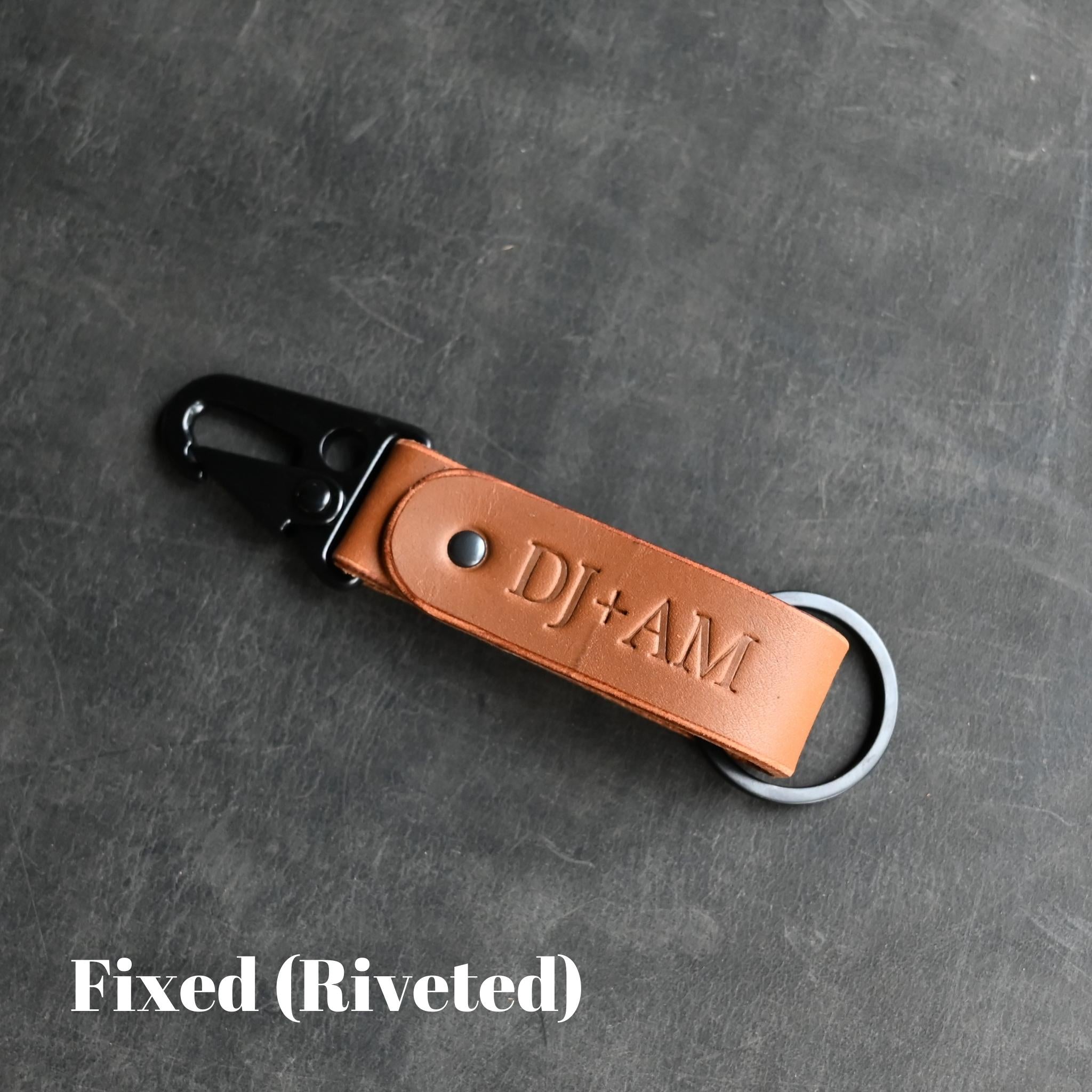 Personalised Leather Key Fob