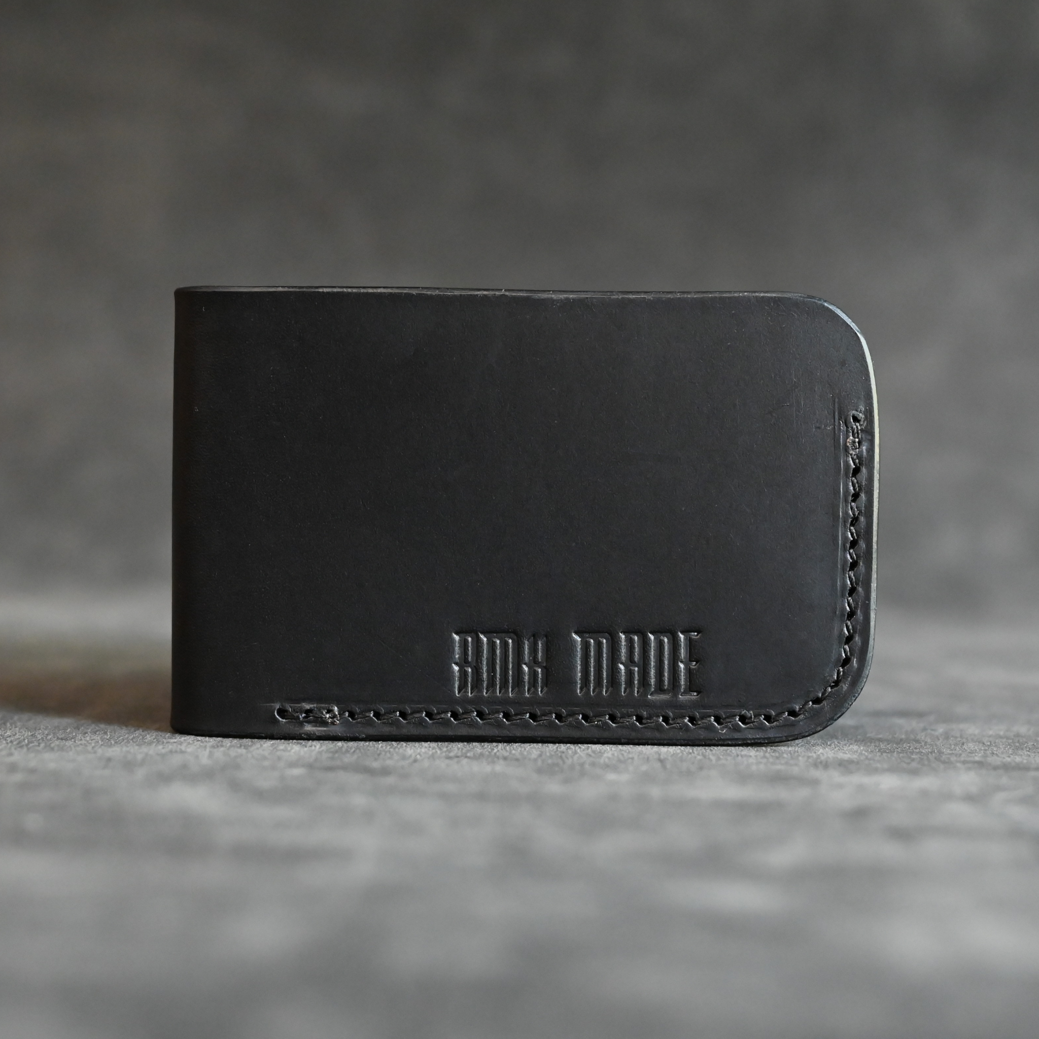 RMK Black Classic Minimalist Bifold Wallet